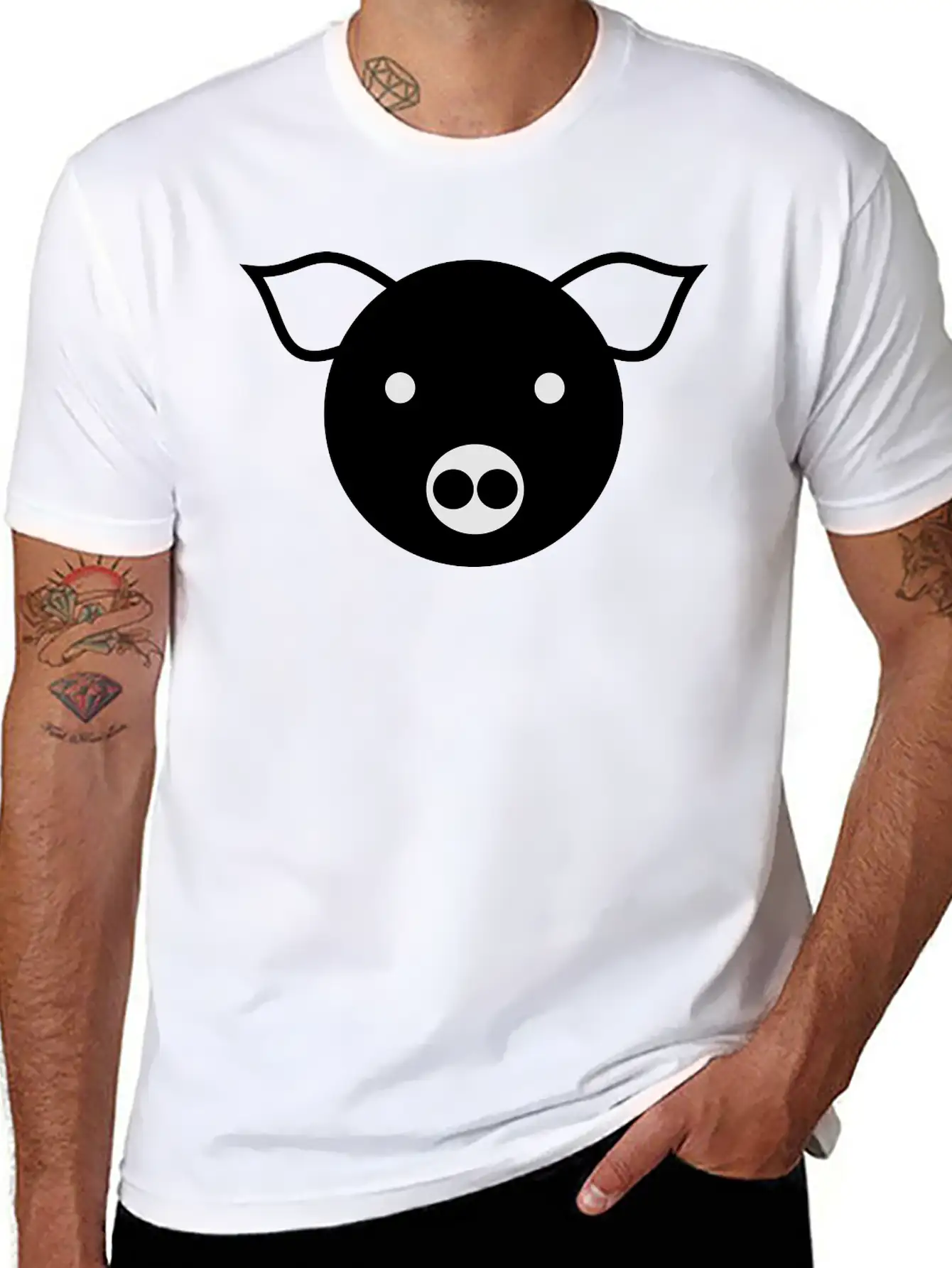 Simple Pig Stylish Everyday T-Shirt – Unisex Basic Cotton Tee