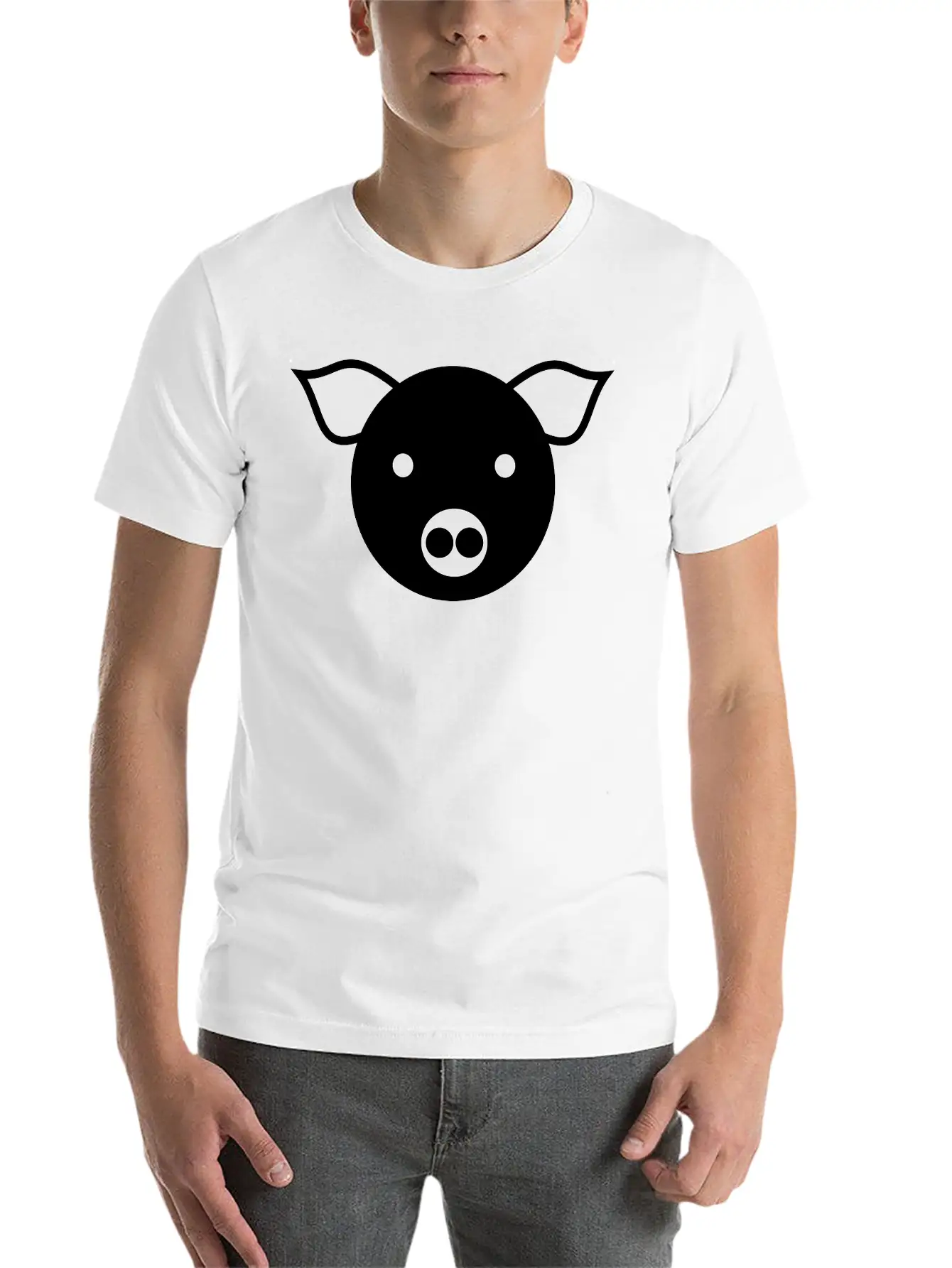 Simple Pig Stylish Everyday T-Shirt – Unisex Basic Cotton Tee