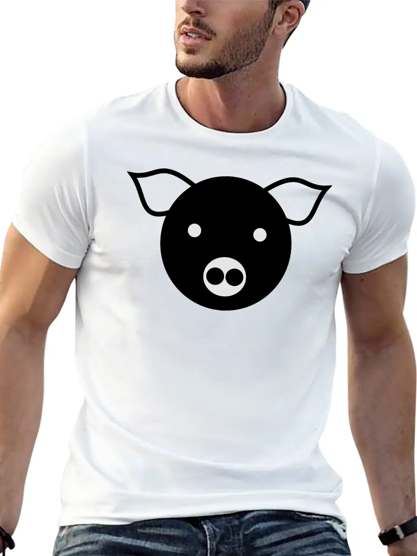Simple Pig Stylish Everyday T-Shirt – Unisex Basic Cotton Tee