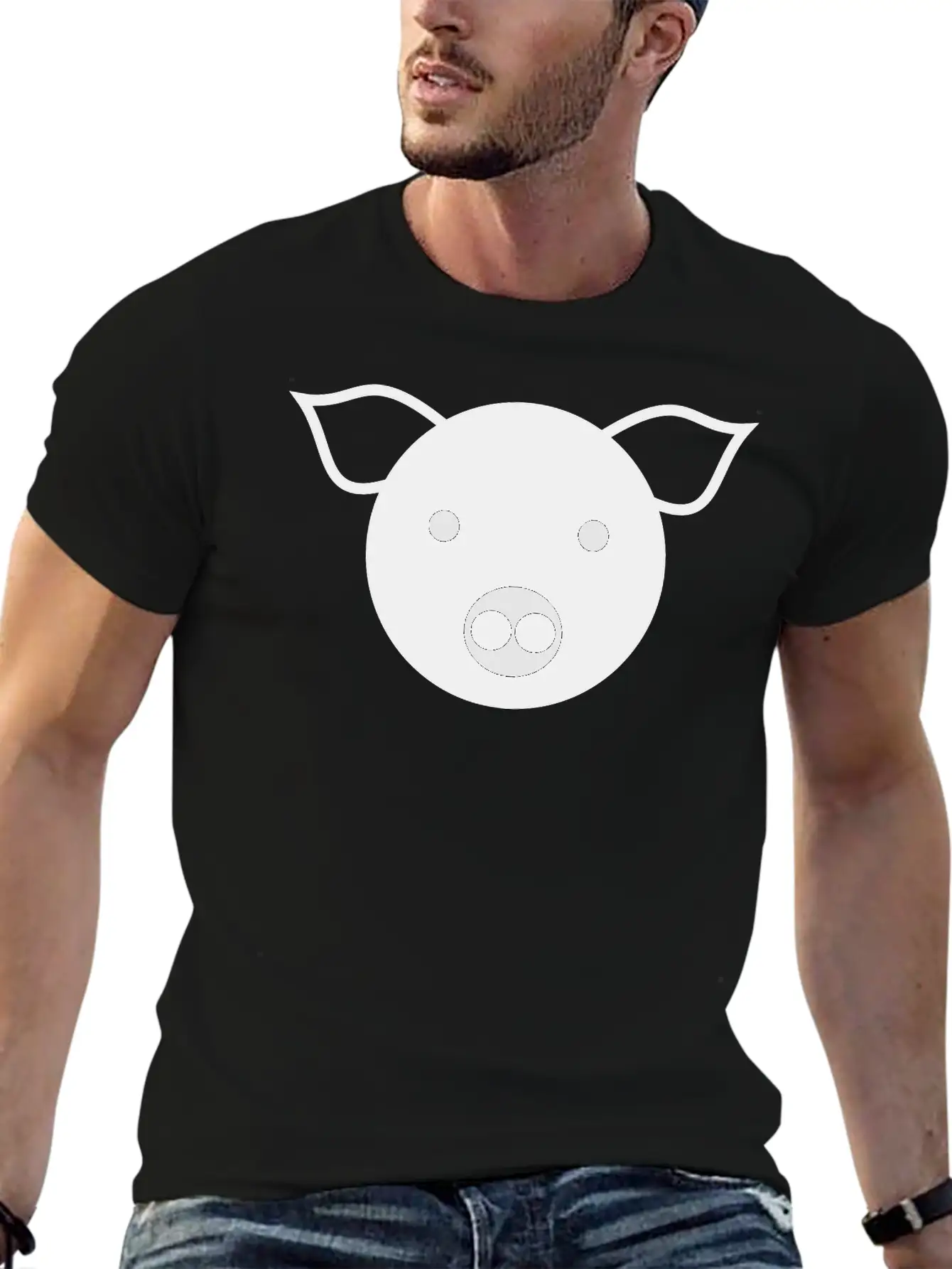 Simple Pig Stylish Everyday T-Shirt – Unisex Basic Cotton Tee