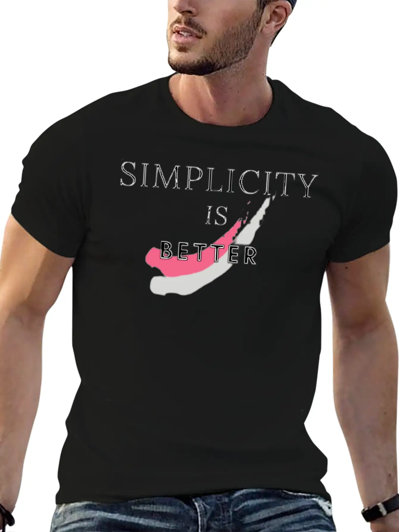 SIMPLICITY IS BETTER Stylish Everyday T-Shirt – Unisex Basic Cotton Tee