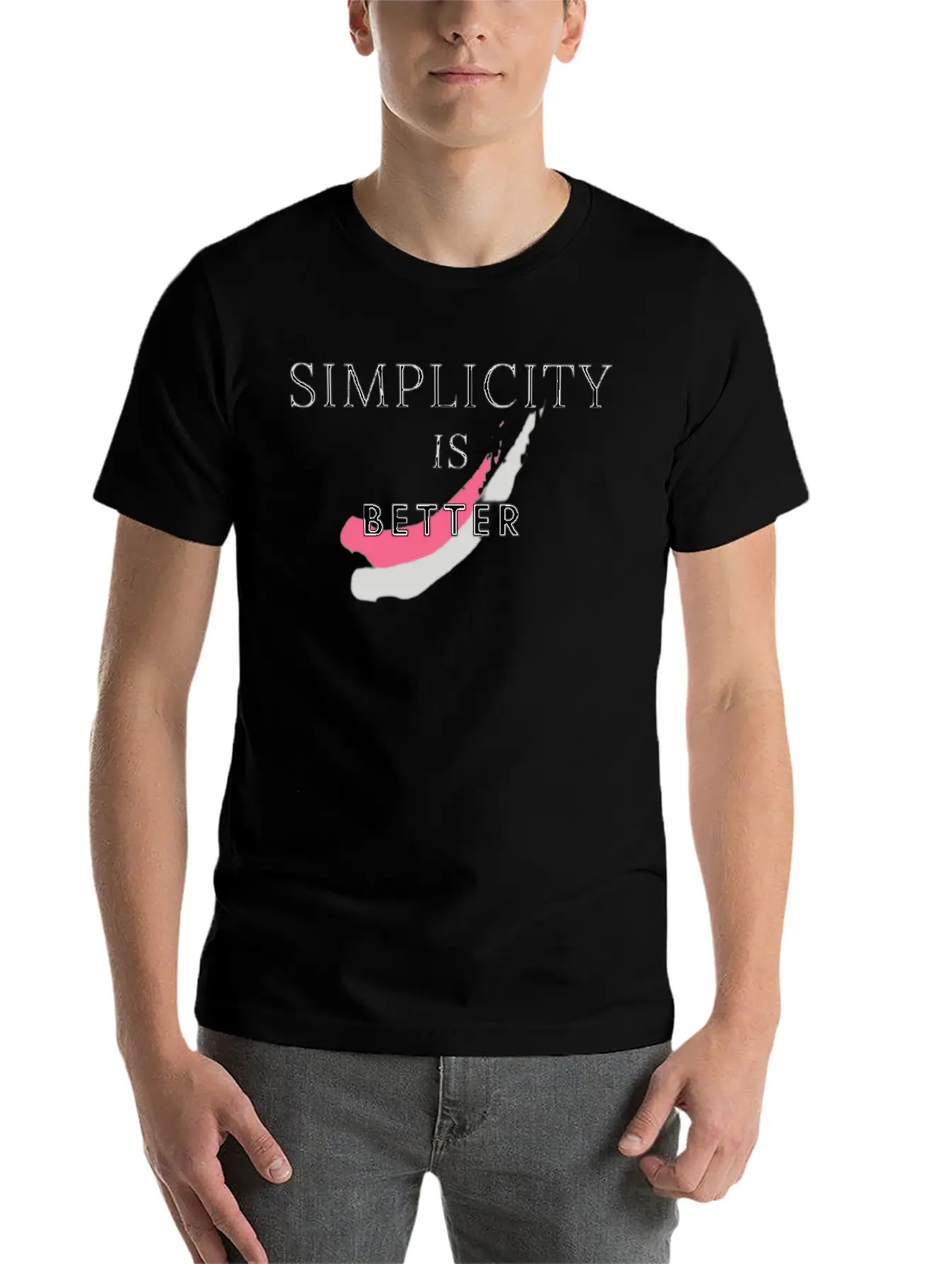 SIMPLICITY IS BETTER Stylish Everyday T-Shirt – Unisex Basic Cotton Tee