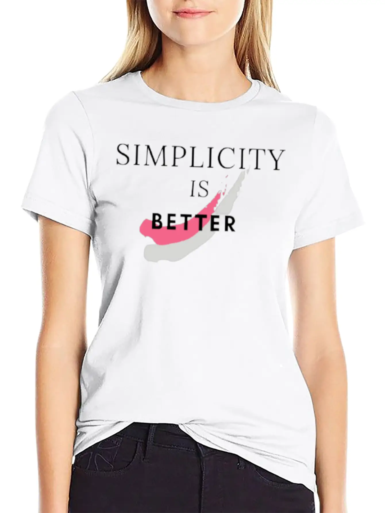 SIMPLICITY IS BETTER Stylish Everyday T-Shirt – Unisex Basic Cotton Tee