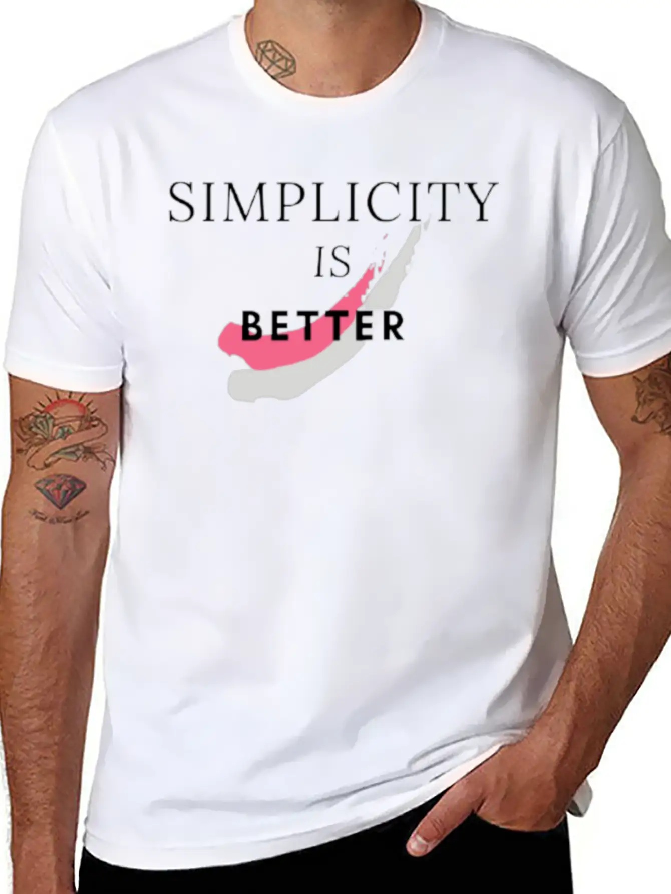 SIMPLICITY IS BETTER Stylish Everyday T-Shirt – Unisex Basic Cotton Tee