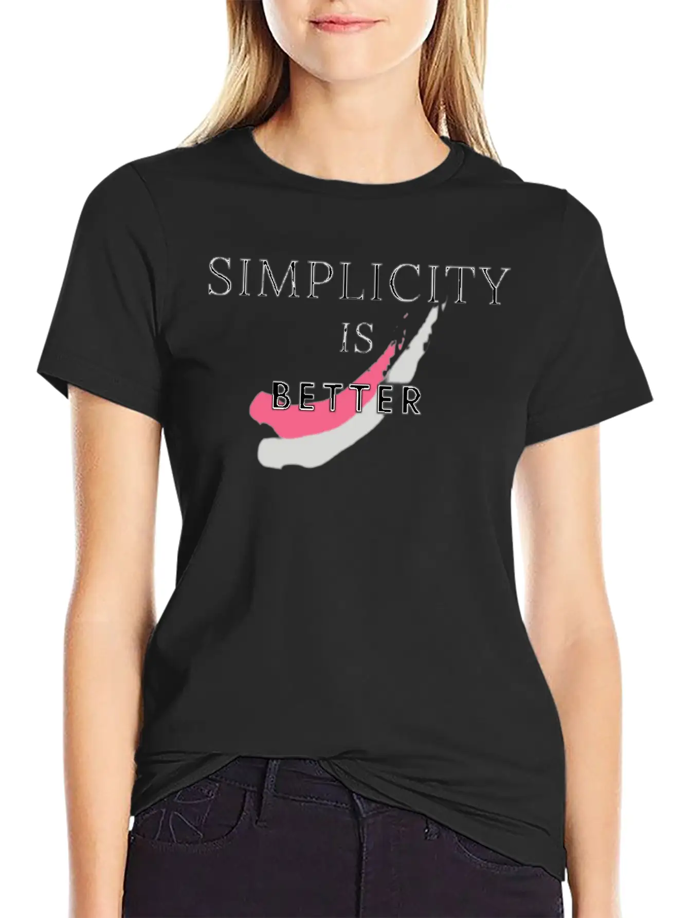 SIMPLICITY IS BETTER Stylish Everyday T-Shirt – Unisex Basic Cotton Tee