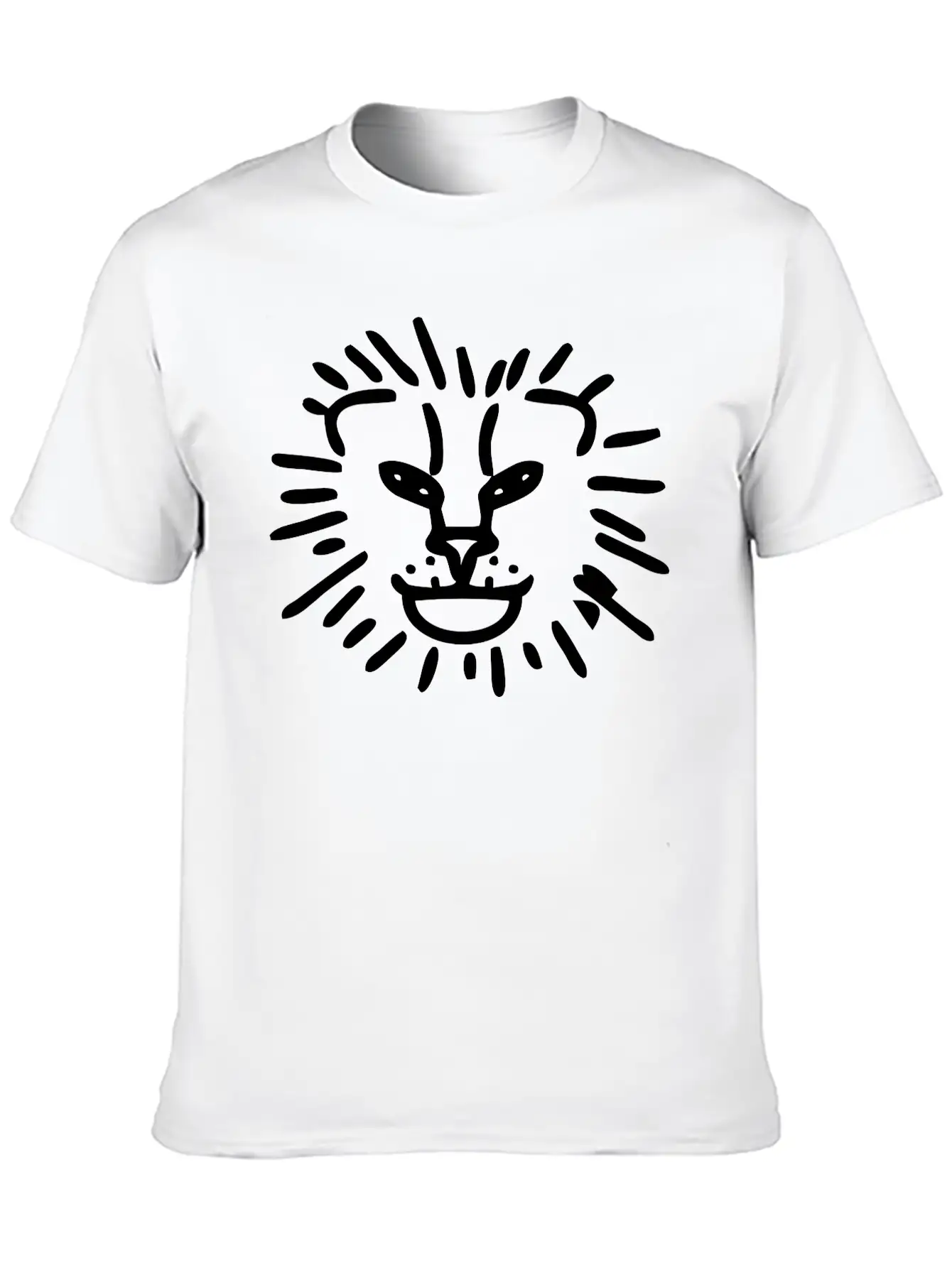 Simplified Lion Head Timeless Short Sleeve Tee – Comfy And Minimalist Design