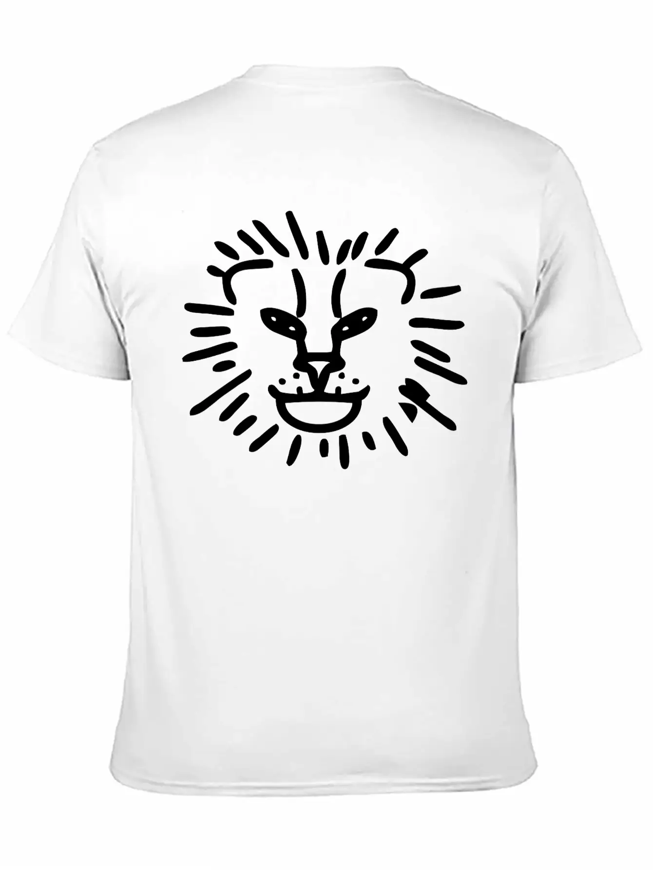 Simplified Lion Head Timeless Short Sleeve Tee – Comfy And Minimalist Design