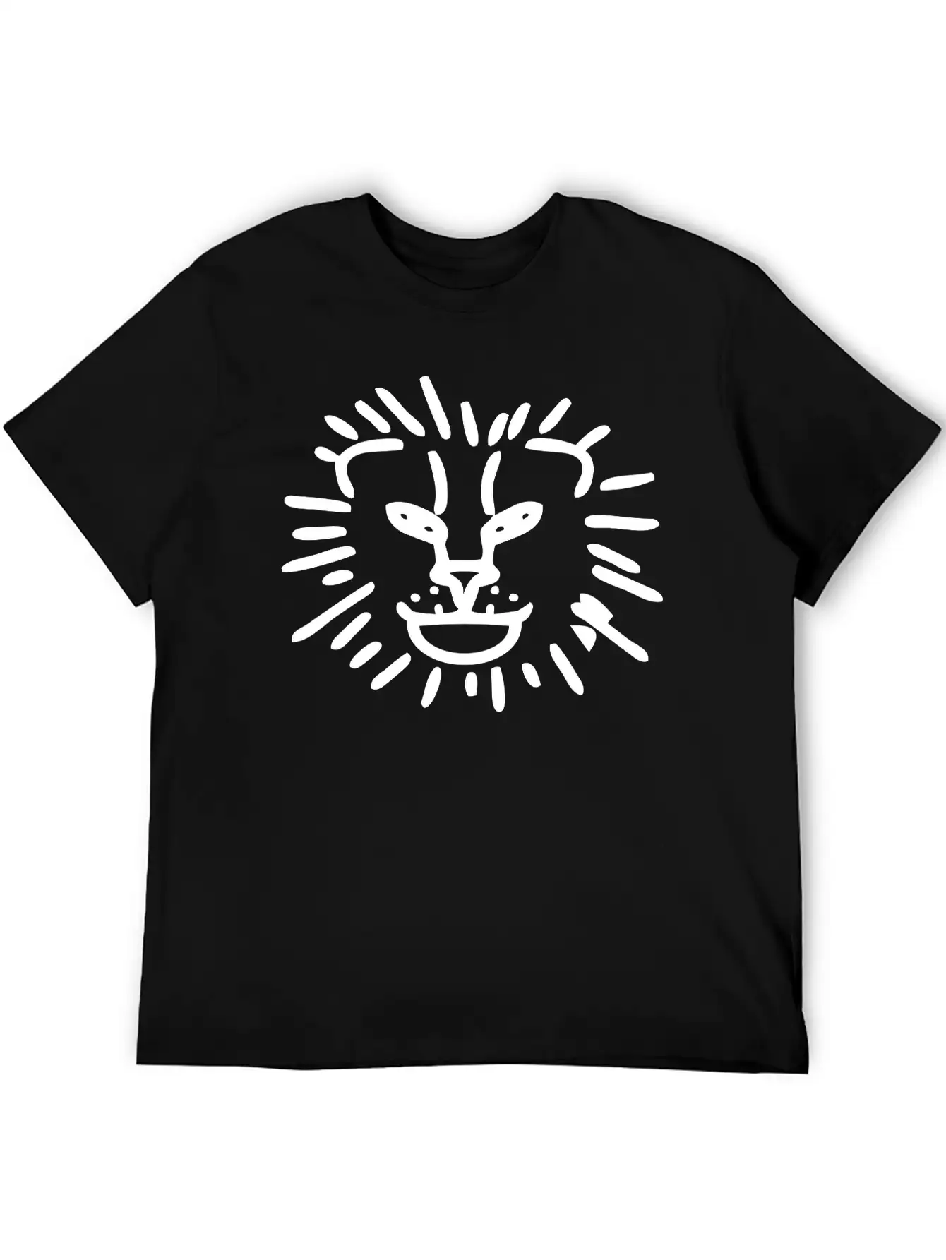 Simplified Lion Head Timeless Short Sleeve Tee – Comfy And Minimalist Design