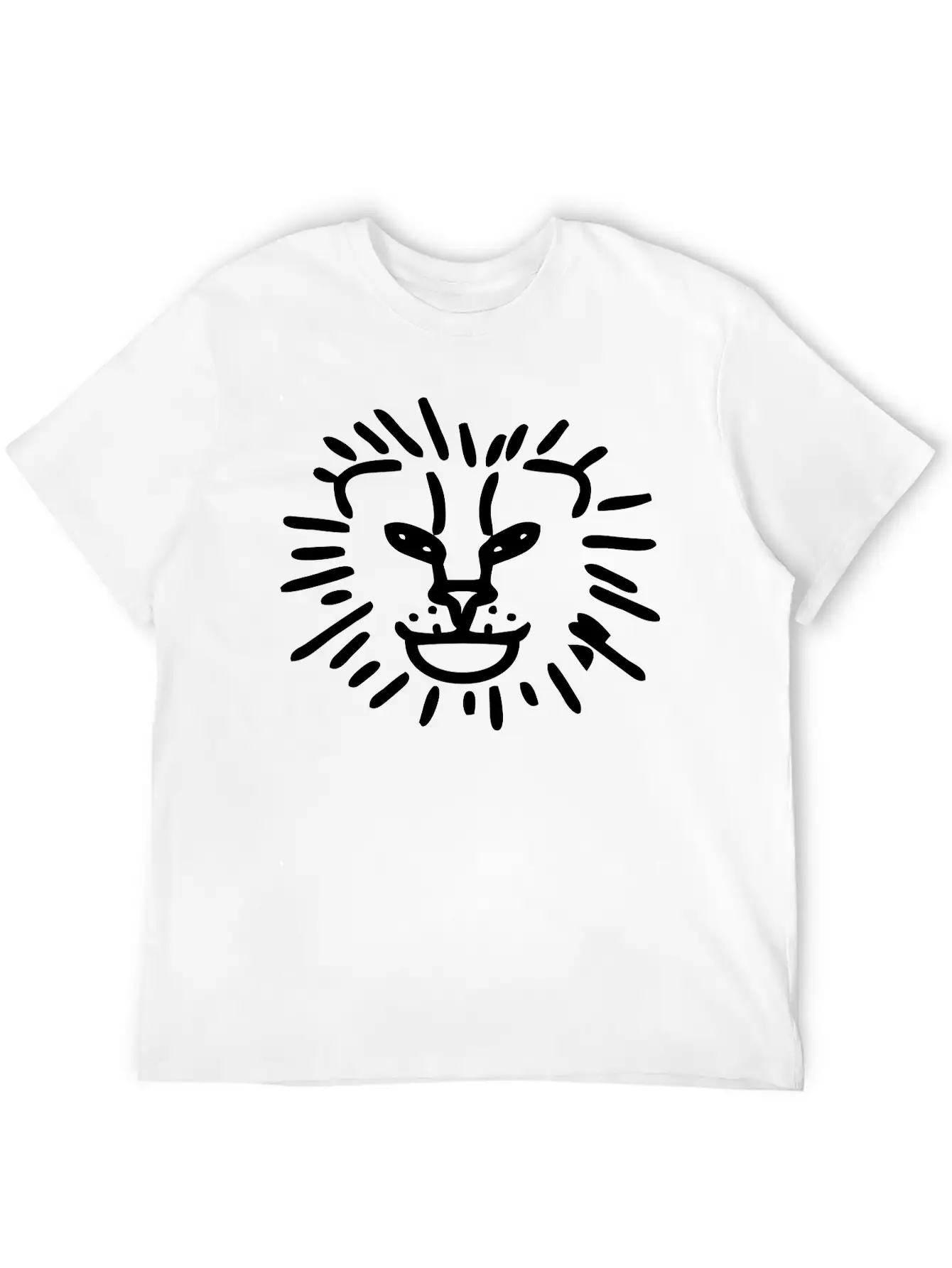 Simplified Lion Head Timeless Short Sleeve Tee – Comfy And Minimalist Design