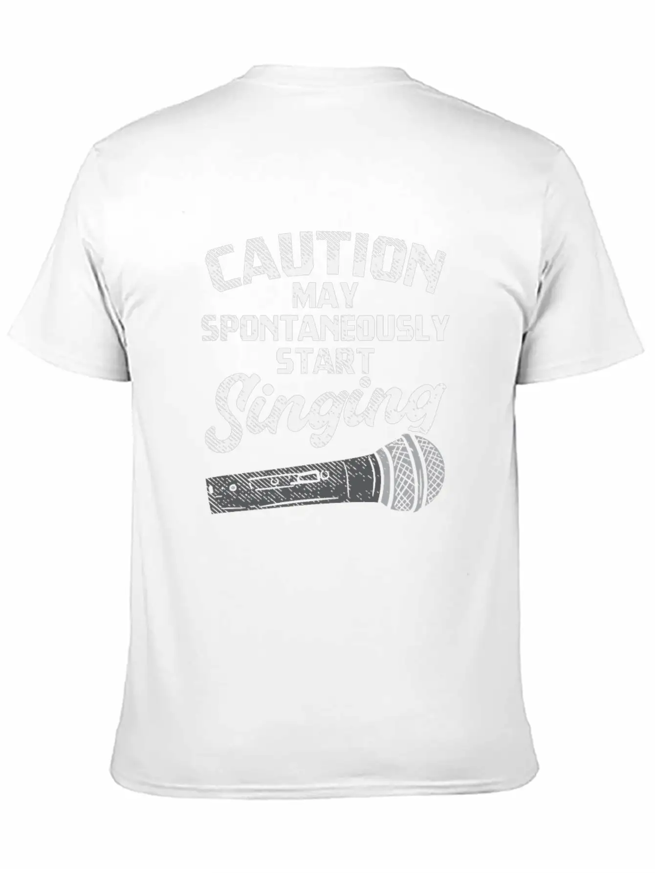 Singer Caution May Spontaneously Start Singing Stylish Everyday T-Shirt – Unisex Basic Cotton Tee