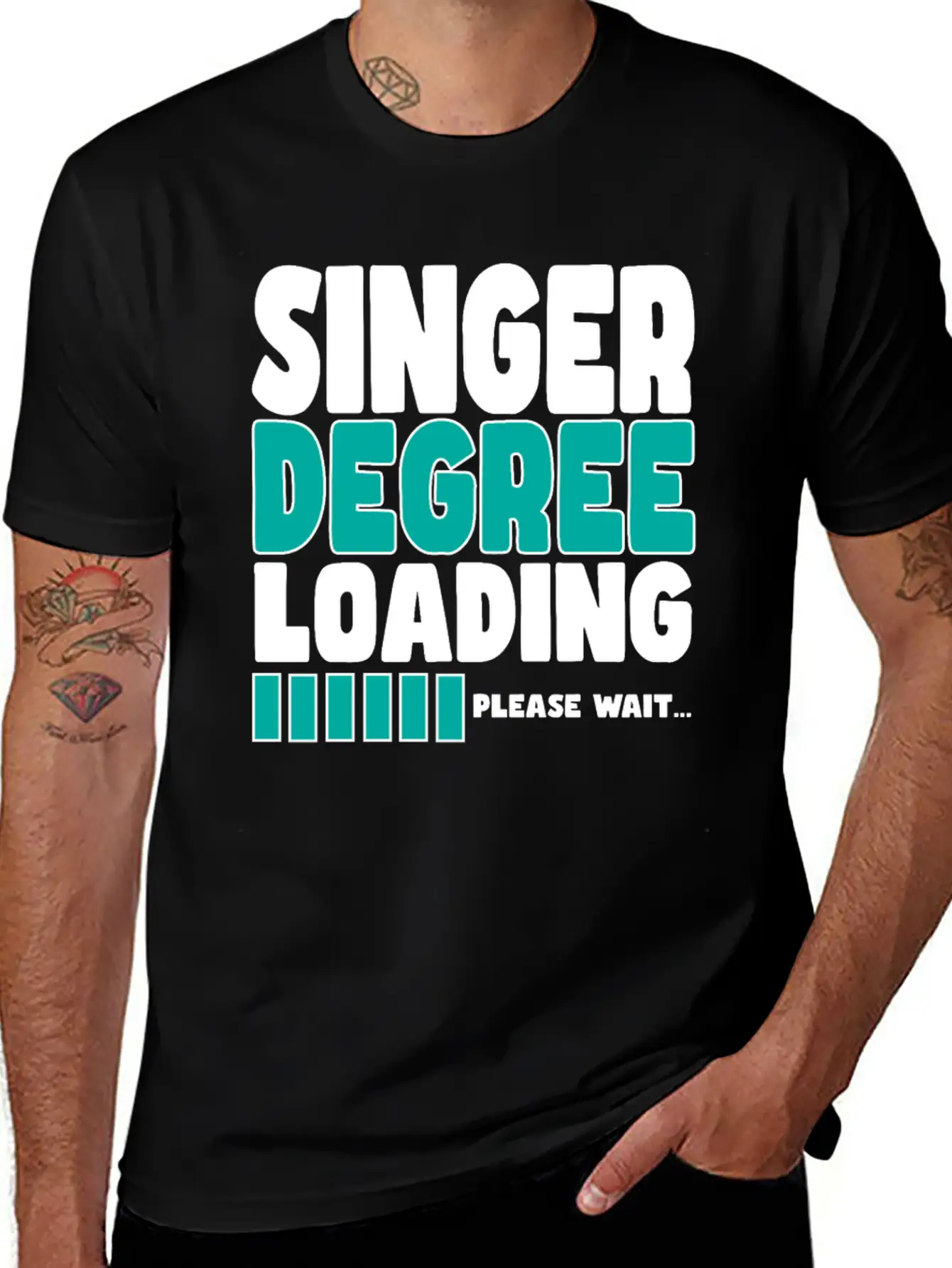 Singer Degree Loading Stylish Everyday T-Shirt – Unisex Basic Cotton Tee