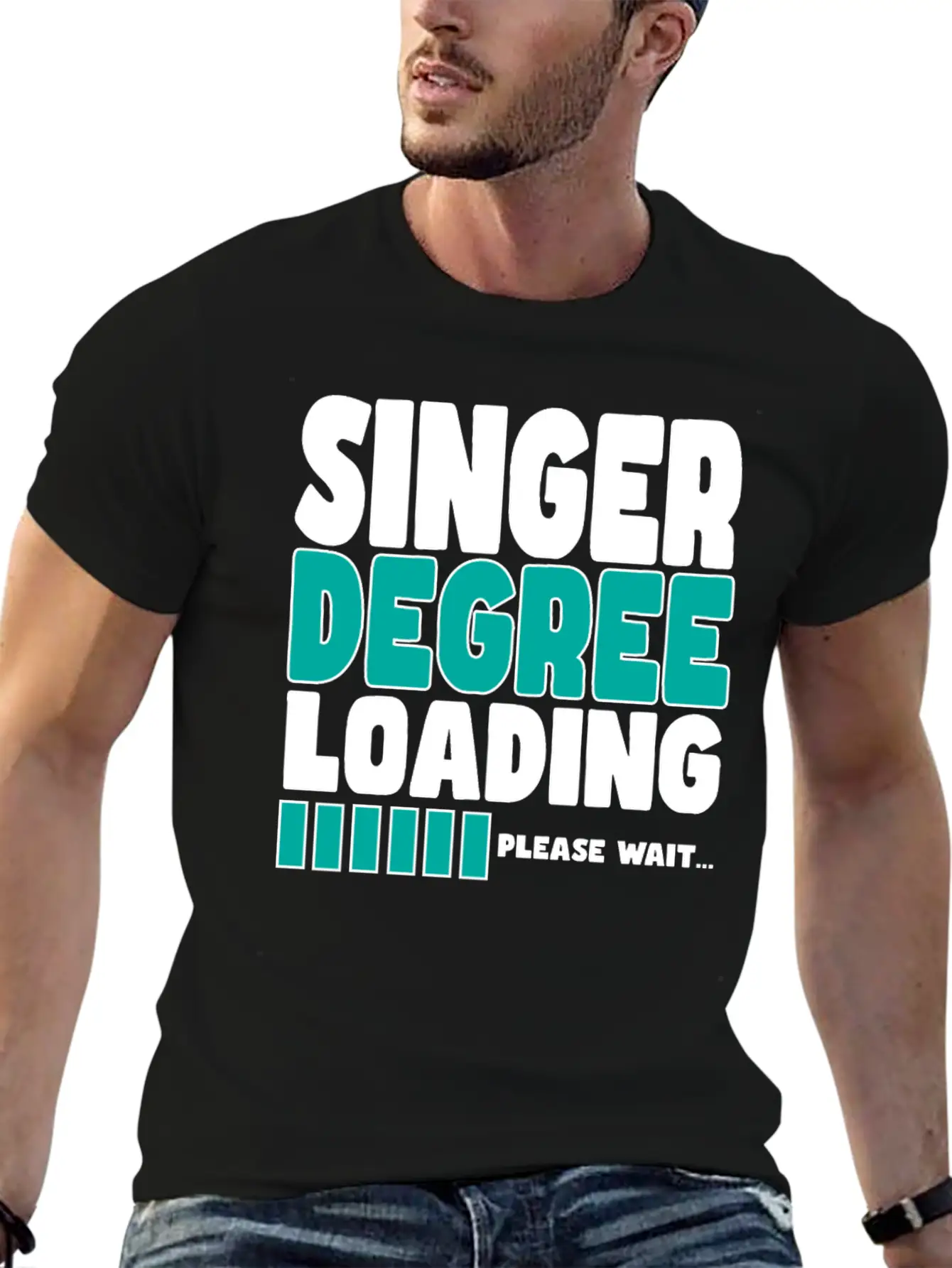 Singer Degree Loading Stylish Everyday T-Shirt – Unisex Basic Cotton Tee