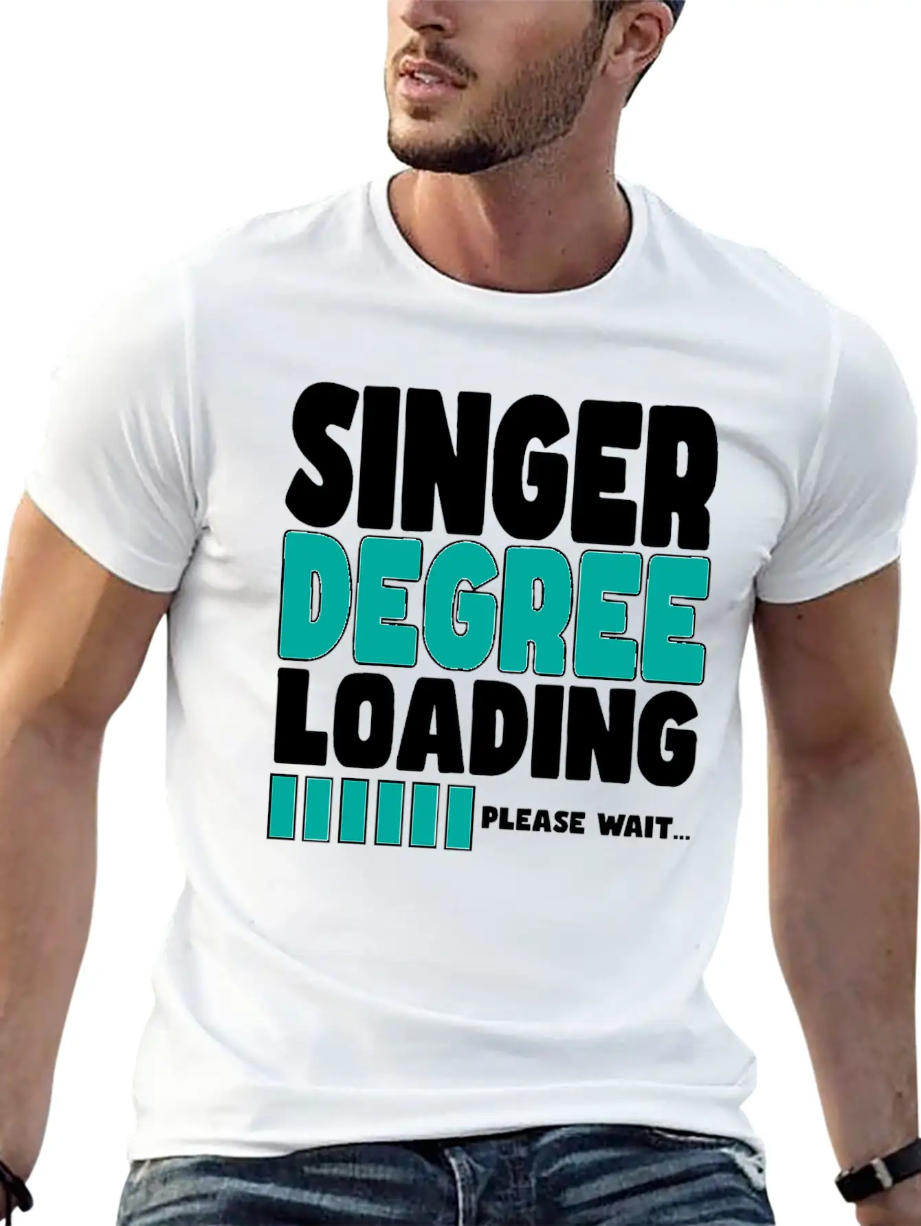 Singer Degree Loading Stylish Everyday T-Shirt – Unisex Basic Cotton Tee