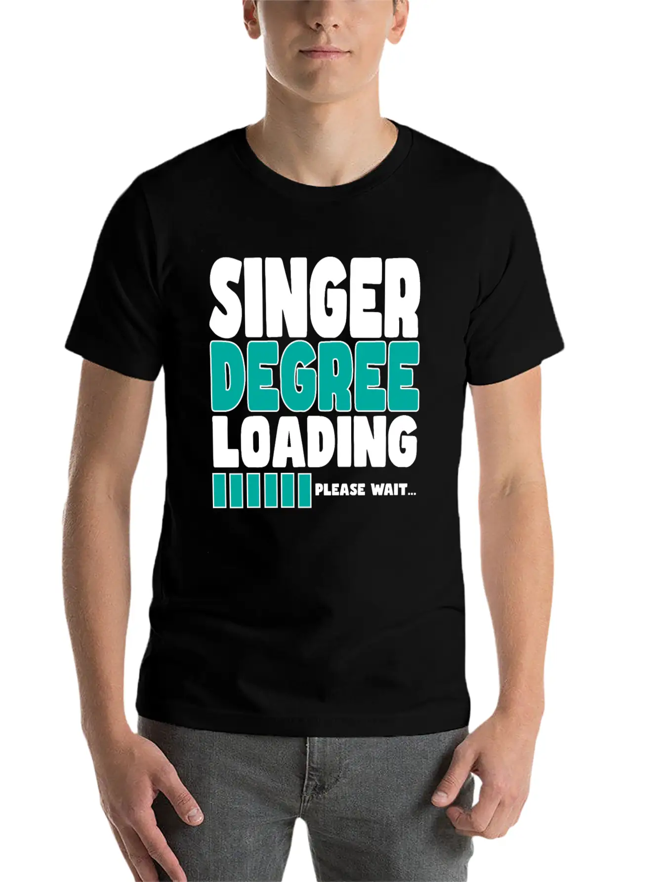 Singer Degree Loading Stylish Everyday T-Shirt – Unisex Basic Cotton Tee