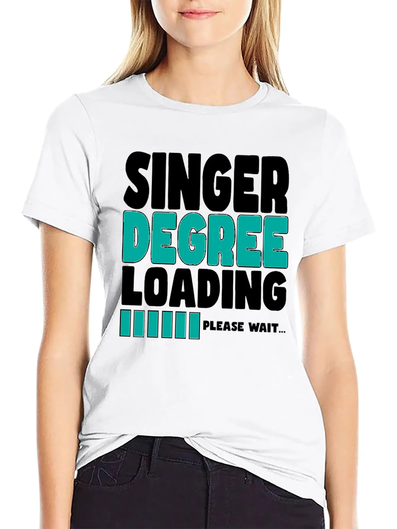 Singer Degree Loading Stylish Everyday T-Shirt – Unisex Basic Cotton Tee