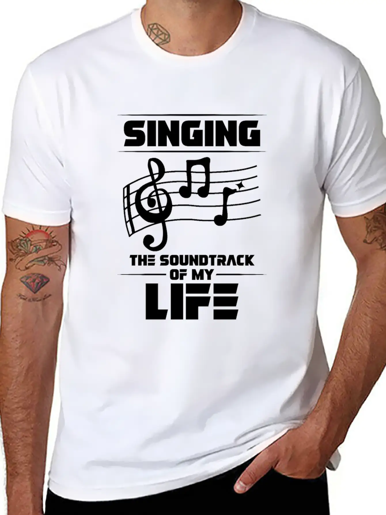 Singing The Soundtrack Of My Life Singer Music Comfortable Minimalist Graphic Tee – Summer Style Essential