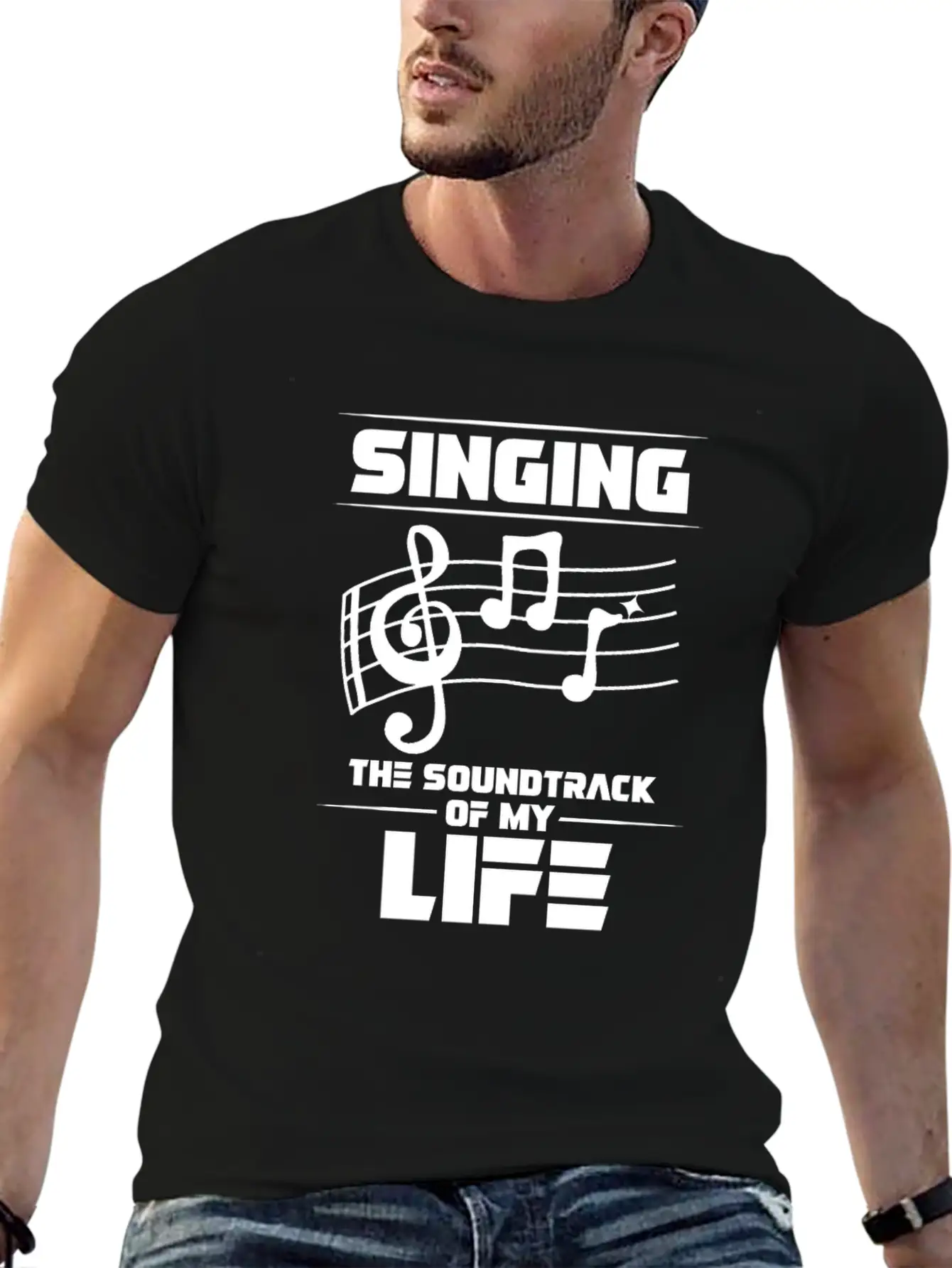 Singing The Soundtrack Of My Life Singer Music Comfortable Minimalist Graphic Tee – Summer Style Essential