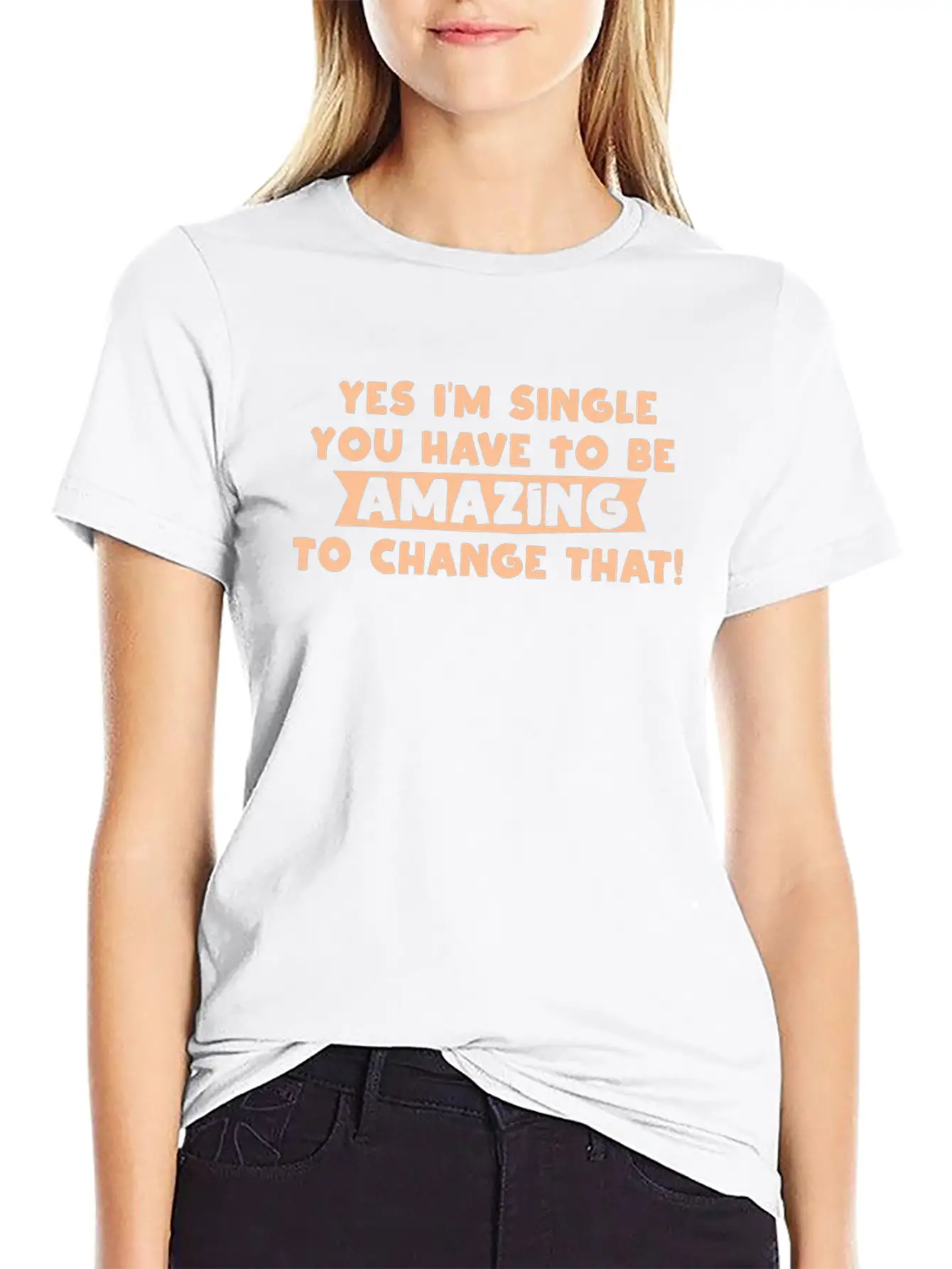 Single Relationship Status Sarcasm Funny Gift Unisex Short Sleeve Soft Cotton T-Shirt – Casual Everyday Wear