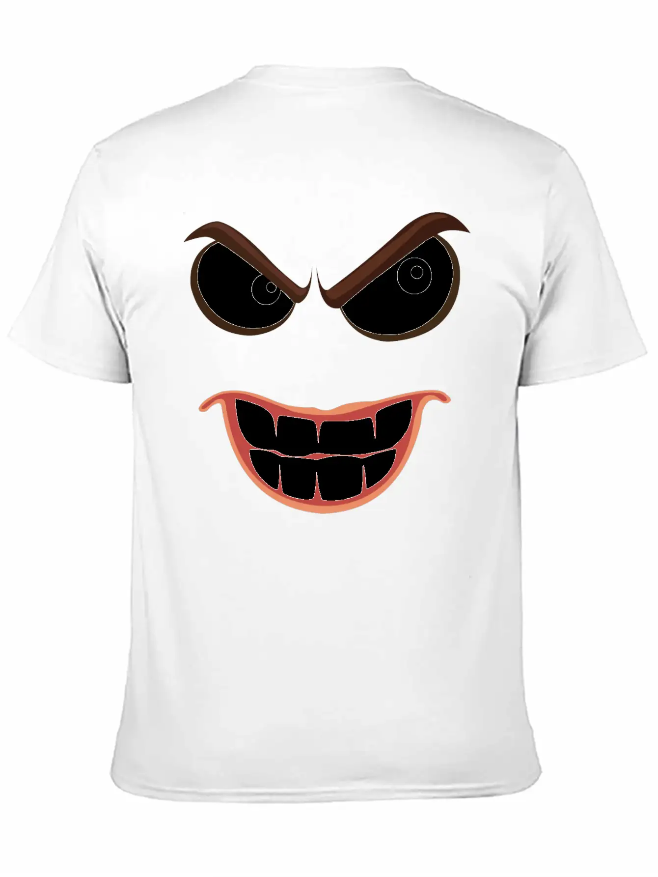 Sinister Smiley Face Essential Unisex Summer Tee – Soft Cotton Casual Fit