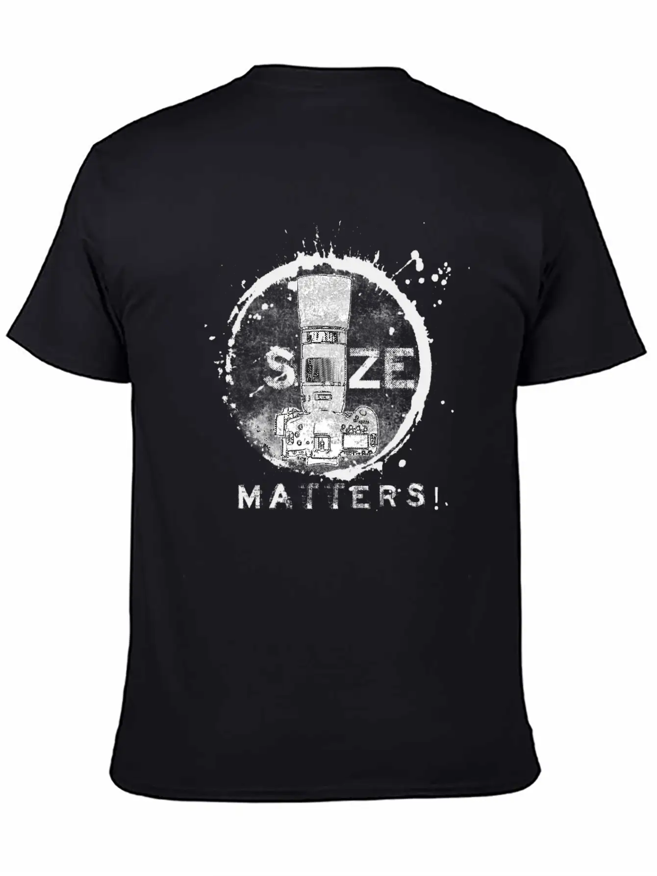 Size Matters In Black Unisex Short Sleeve Soft Cotton T-Shirt – Casual Everyday Wear