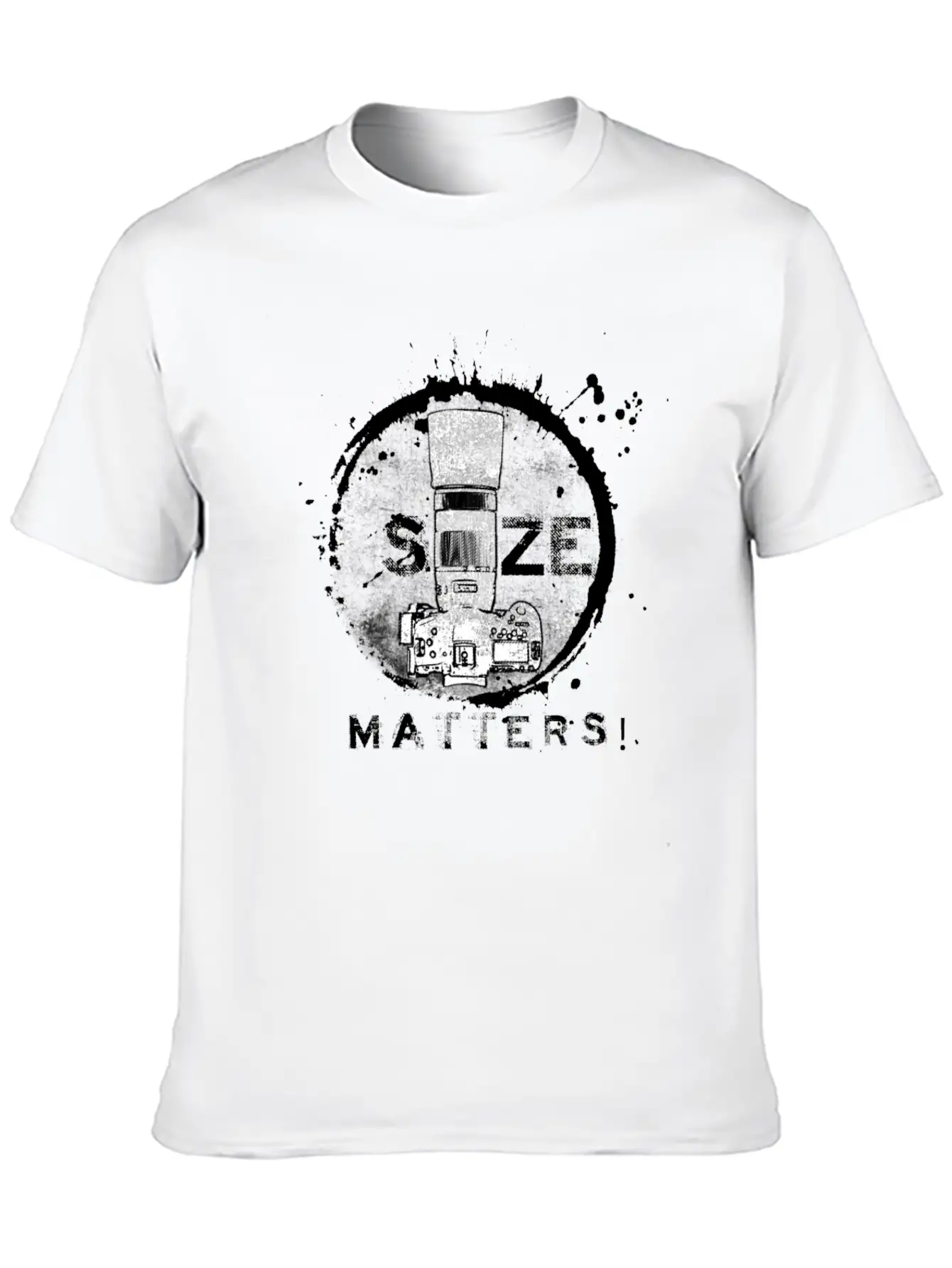 Size Matters In Black Unisex Short Sleeve Soft Cotton T-Shirt – Casual Everyday Wear