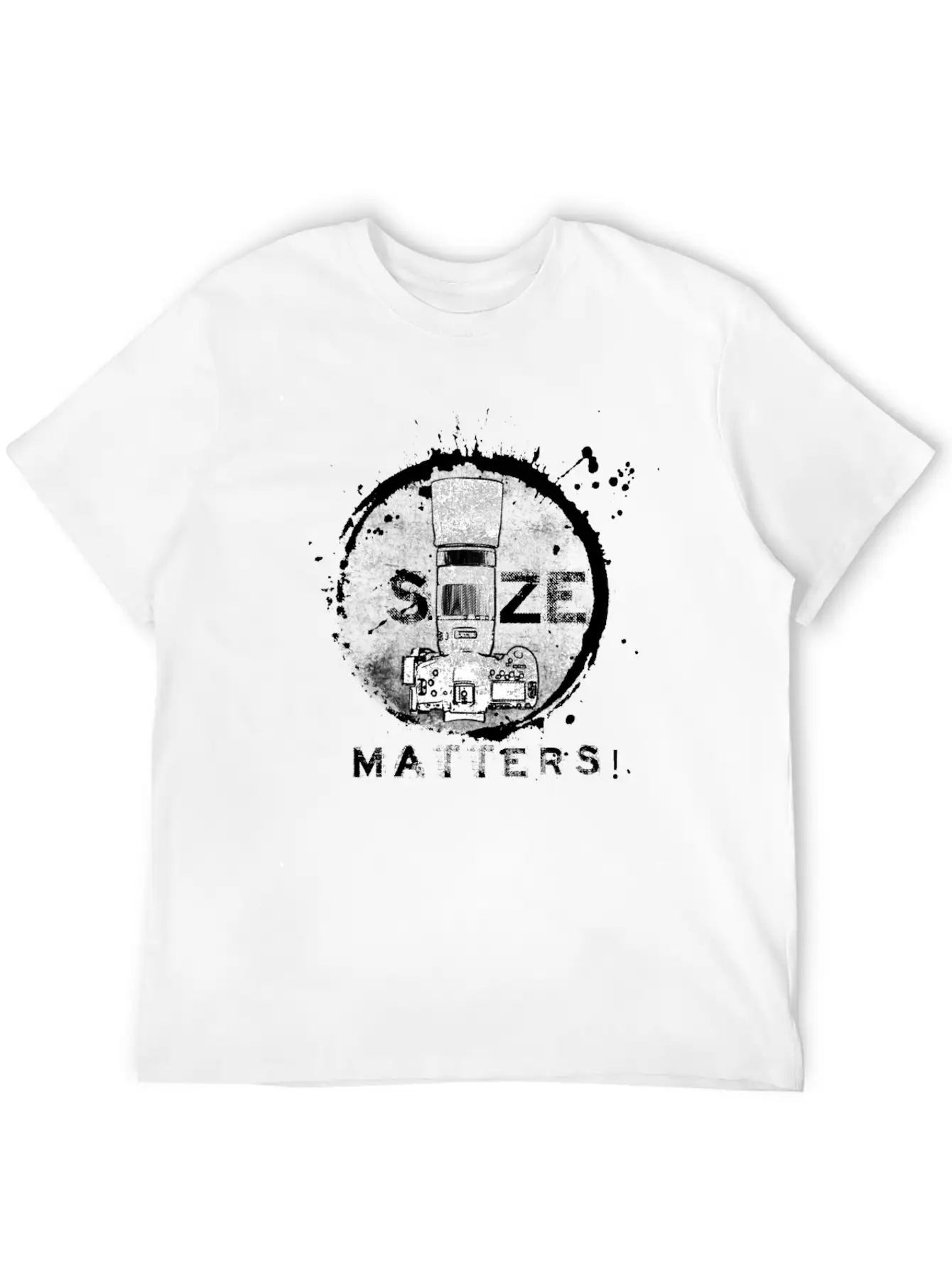 Size Matters In Black Unisex Short Sleeve Soft Cotton T-Shirt – Casual Everyday Wear