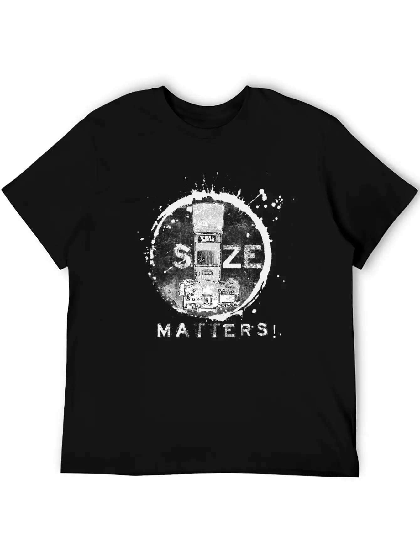 Size Matters In Black Unisex Short Sleeve Soft Cotton T-Shirt – Casual Everyday Wear