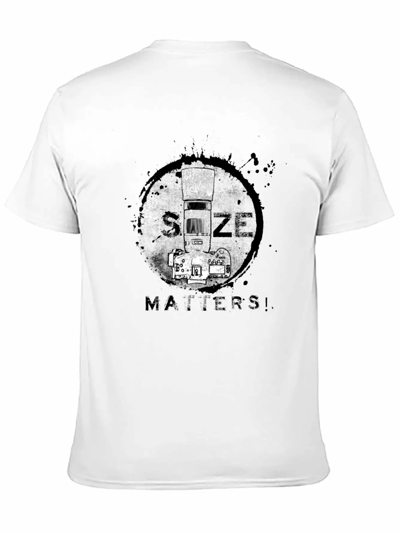 Size Matters In Black Unisex Short Sleeve Soft Cotton T-Shirt – Casual Everyday Wear