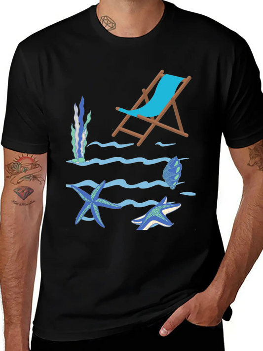 Sizzling Summer Beach Vibes Tee--Embrace The Sun Timeless Short Sleeve Tee – Comfy And Minimalist Design