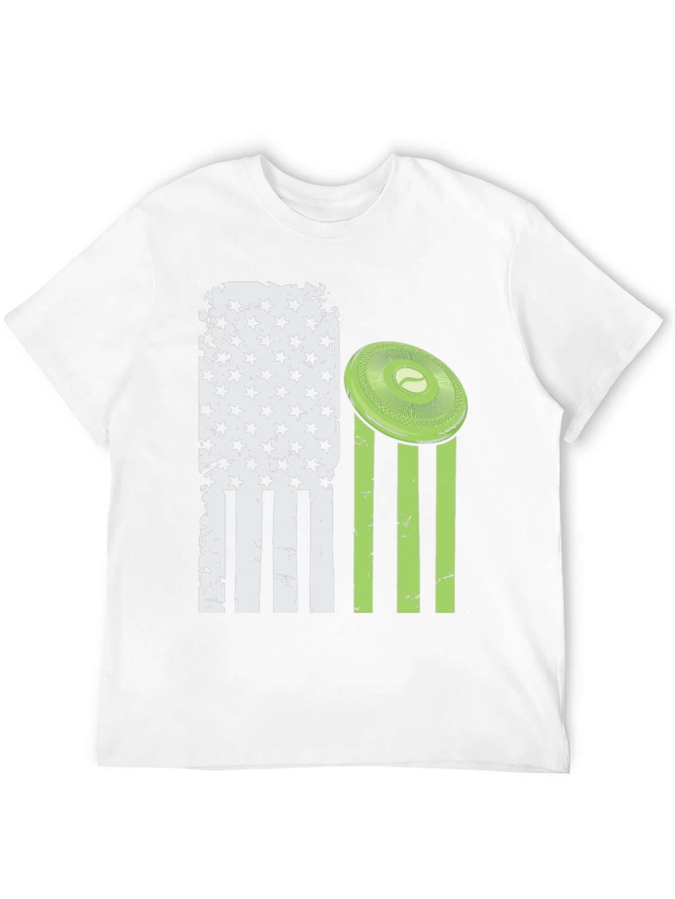 Patriotic Disc Golf T-Shirt - American Flag Design