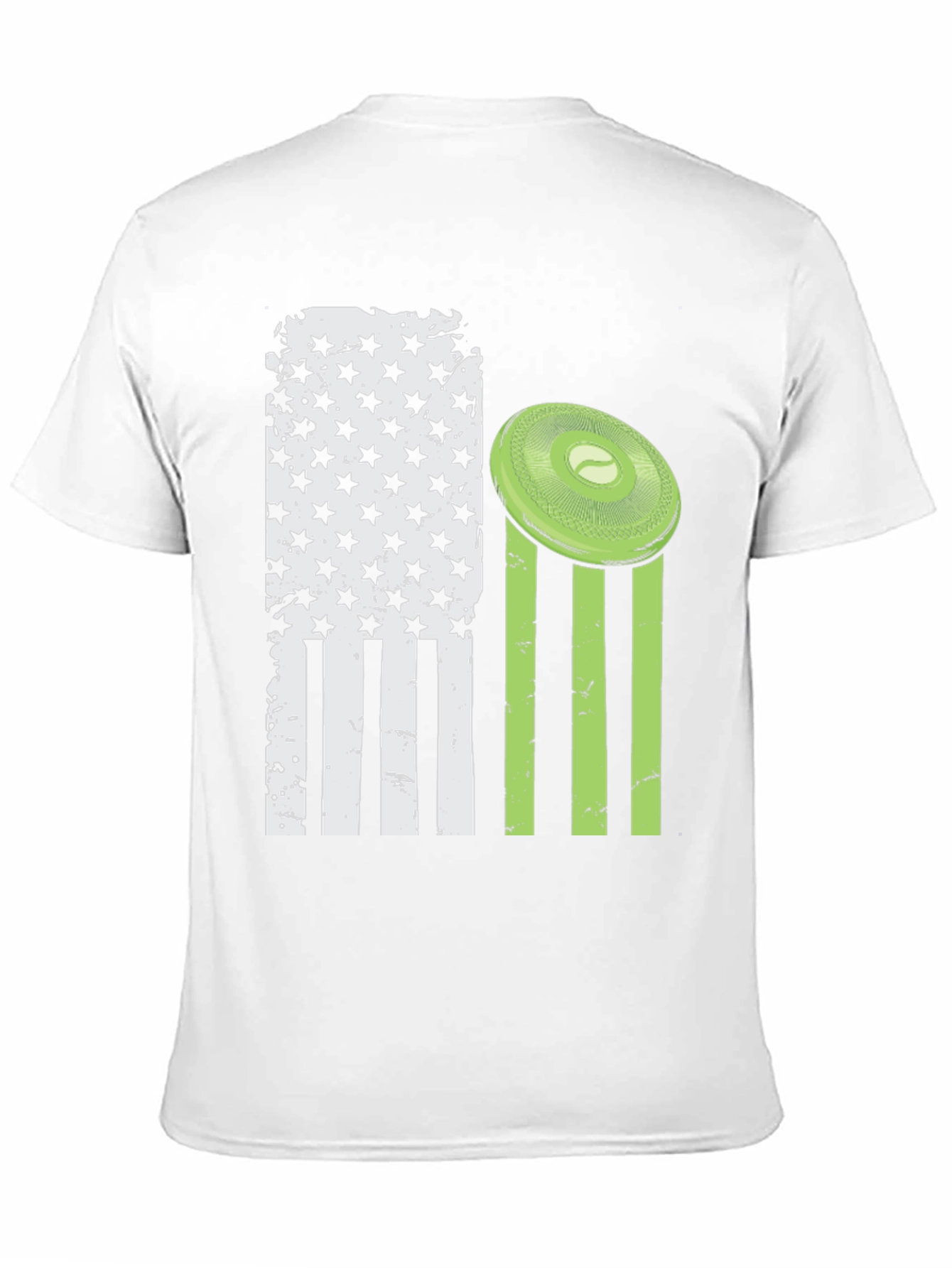Patriotic Disc Golf T-Shirt - American Flag Design