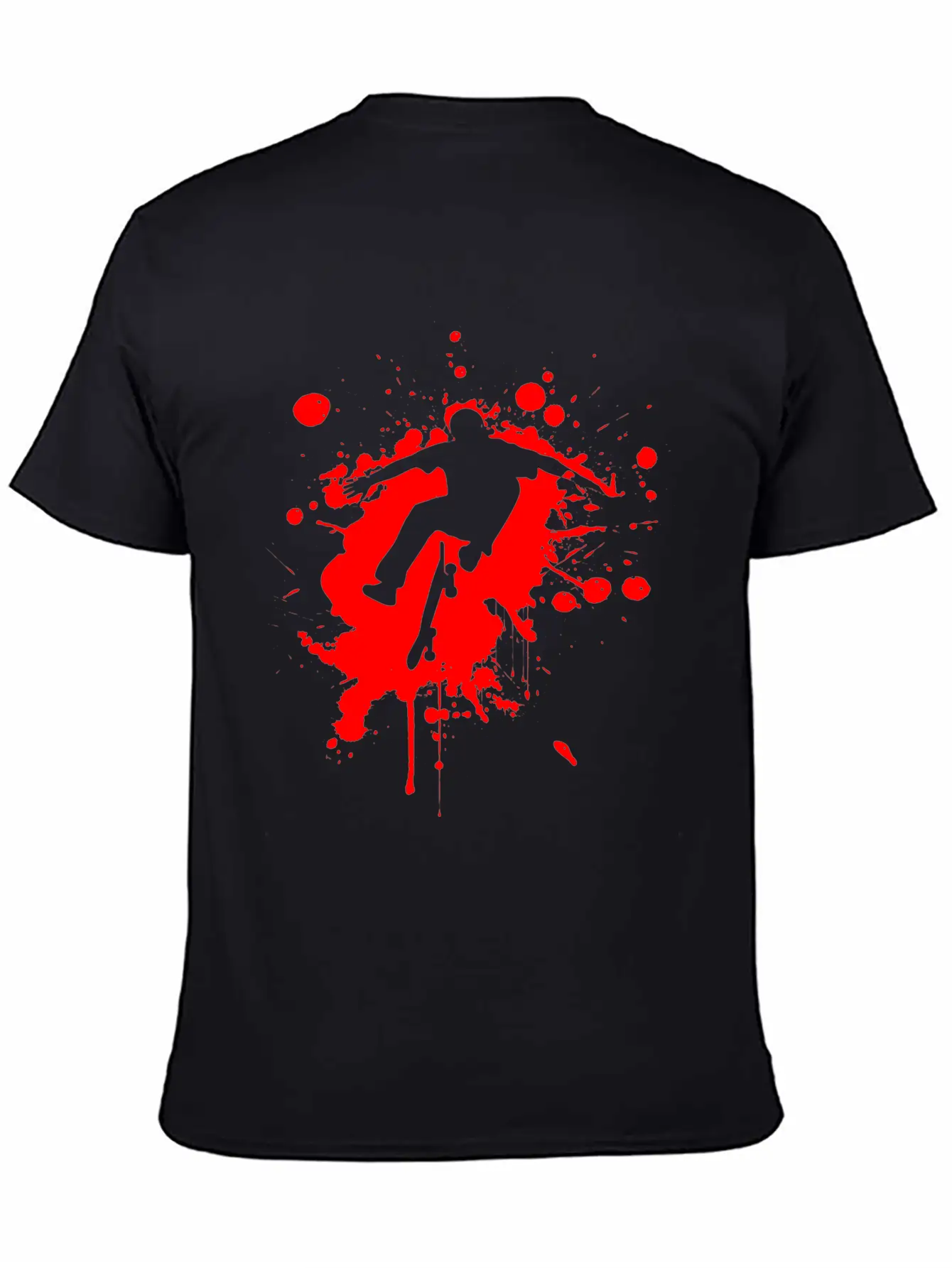 SK8 Is GR8 - Red Splash Basic Graphic T-Shirt – Daily Comfort In Soft Cotton