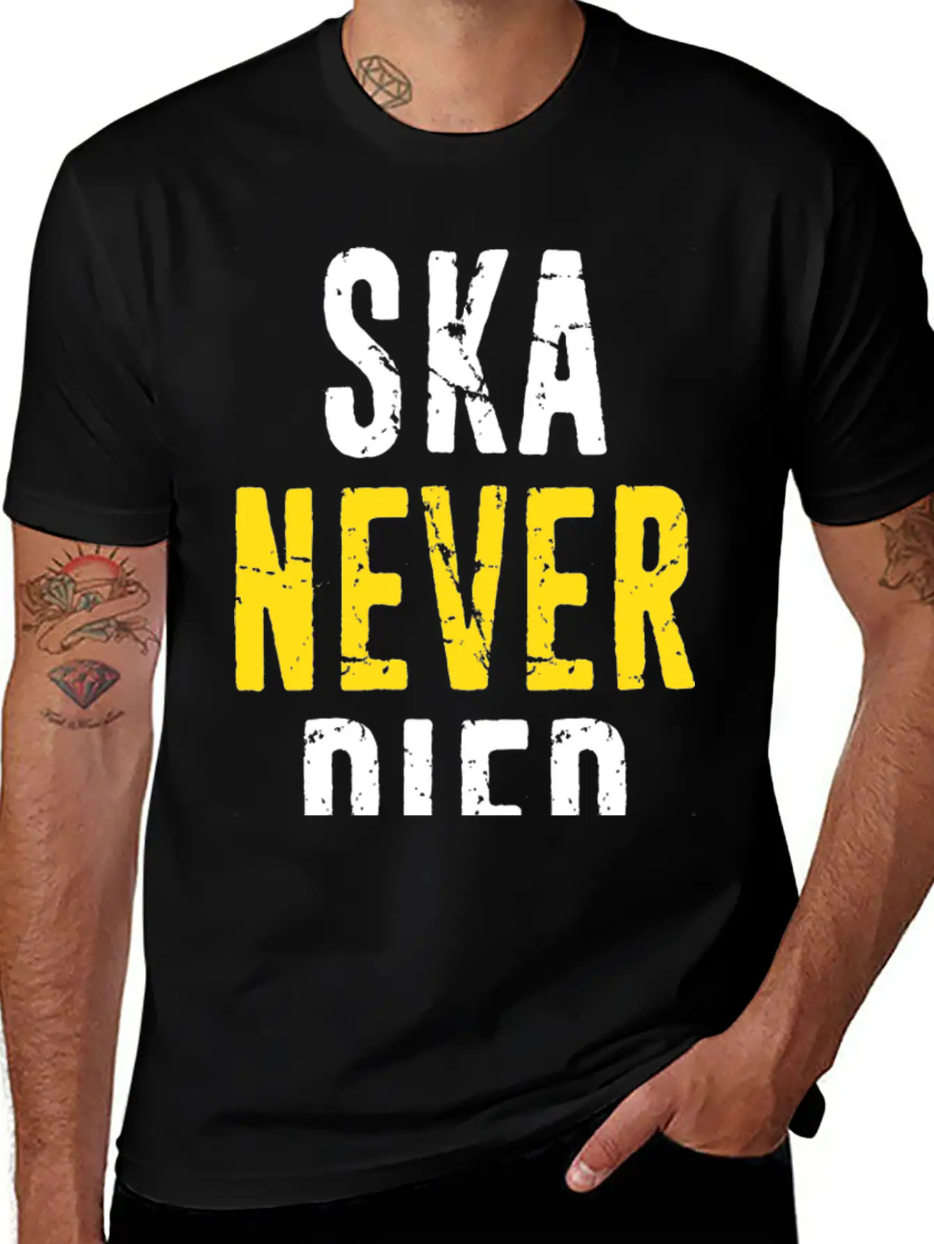 Ska Never Died Jamaica Jamaican Punk Emo Skater Timeless Short Sleeve Tee – Comfy And Minimalist Design