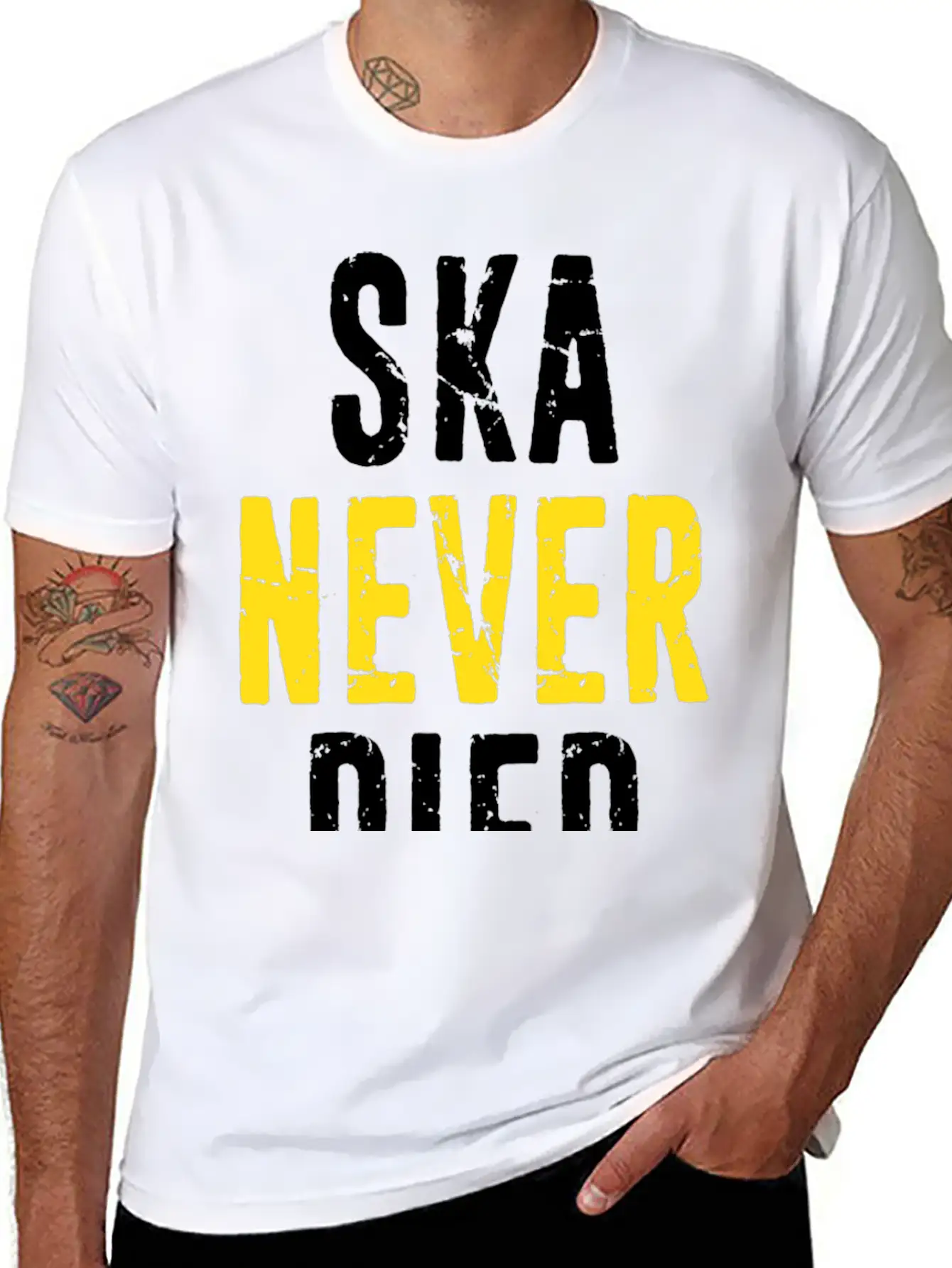 Ska Never Died Jamaica Jamaican Punk Emo Skater Timeless Short Sleeve Tee – Comfy And Minimalist Design