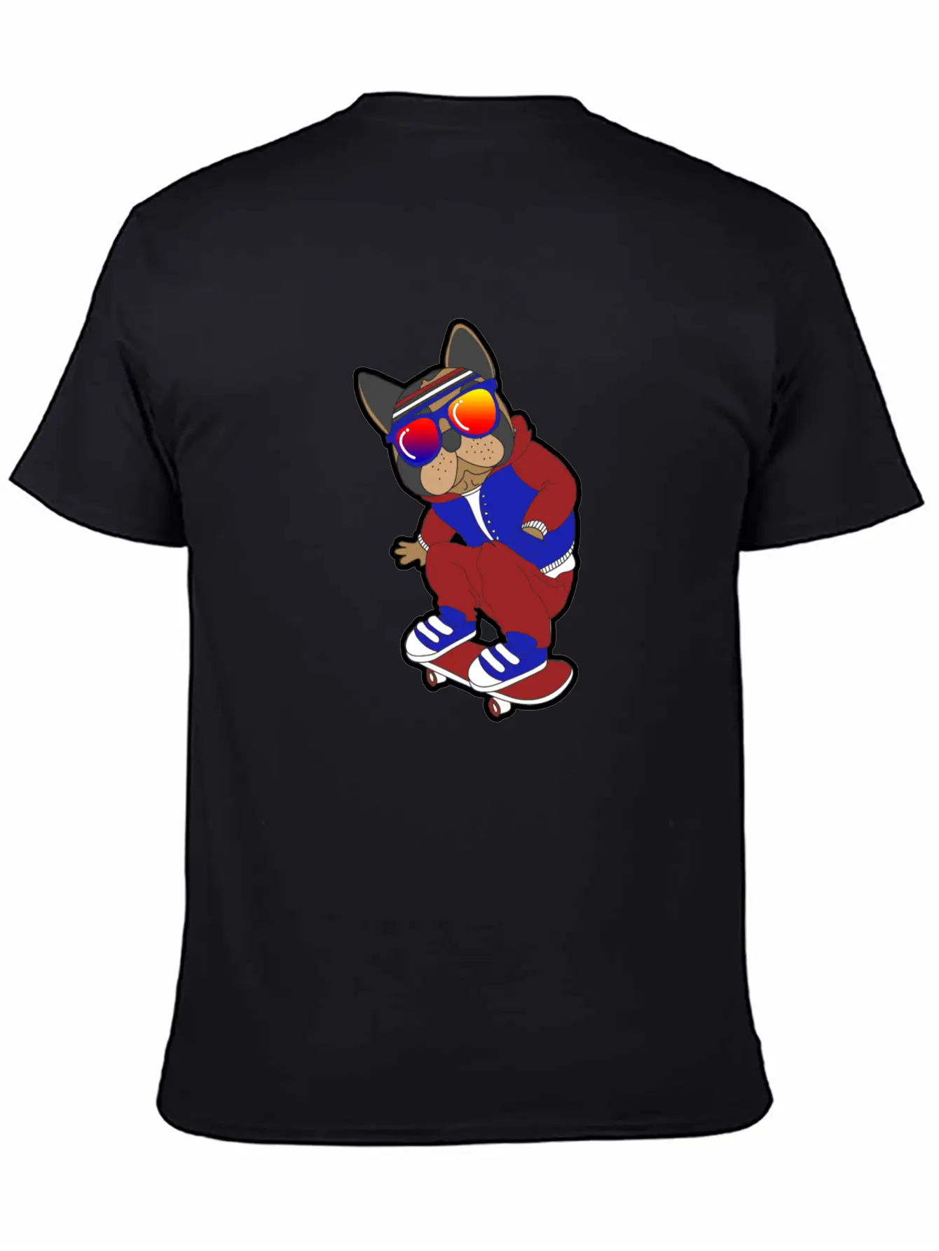 Skate Dog Comfortable Minimalist Graphic Tee – Summer Style Essential