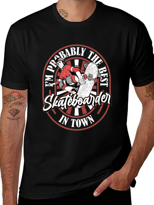 Skateboard Skater Funny Basic Graphic T-Shirt – Daily Comfort In Soft Cotton