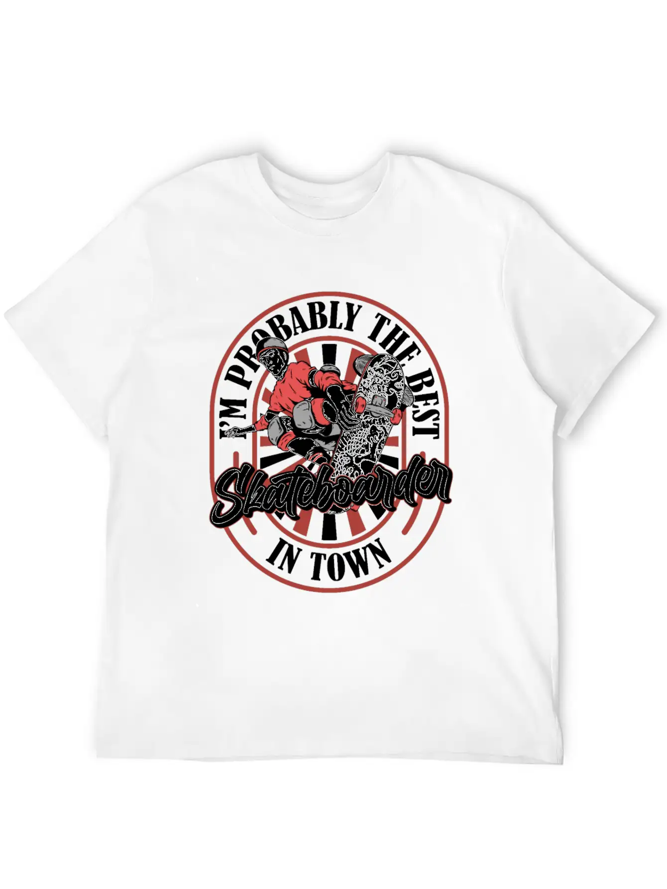 Skateboard Skater Funny Basic Graphic T-Shirt – Daily Comfort In Soft Cotton