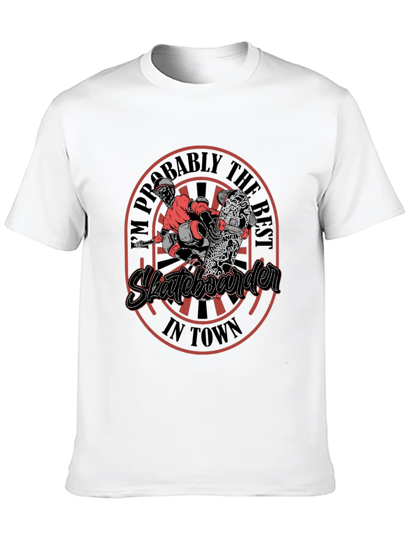 Skateboard Skater Funny Basic Graphic T-Shirt – Daily Comfort In Soft Cotton