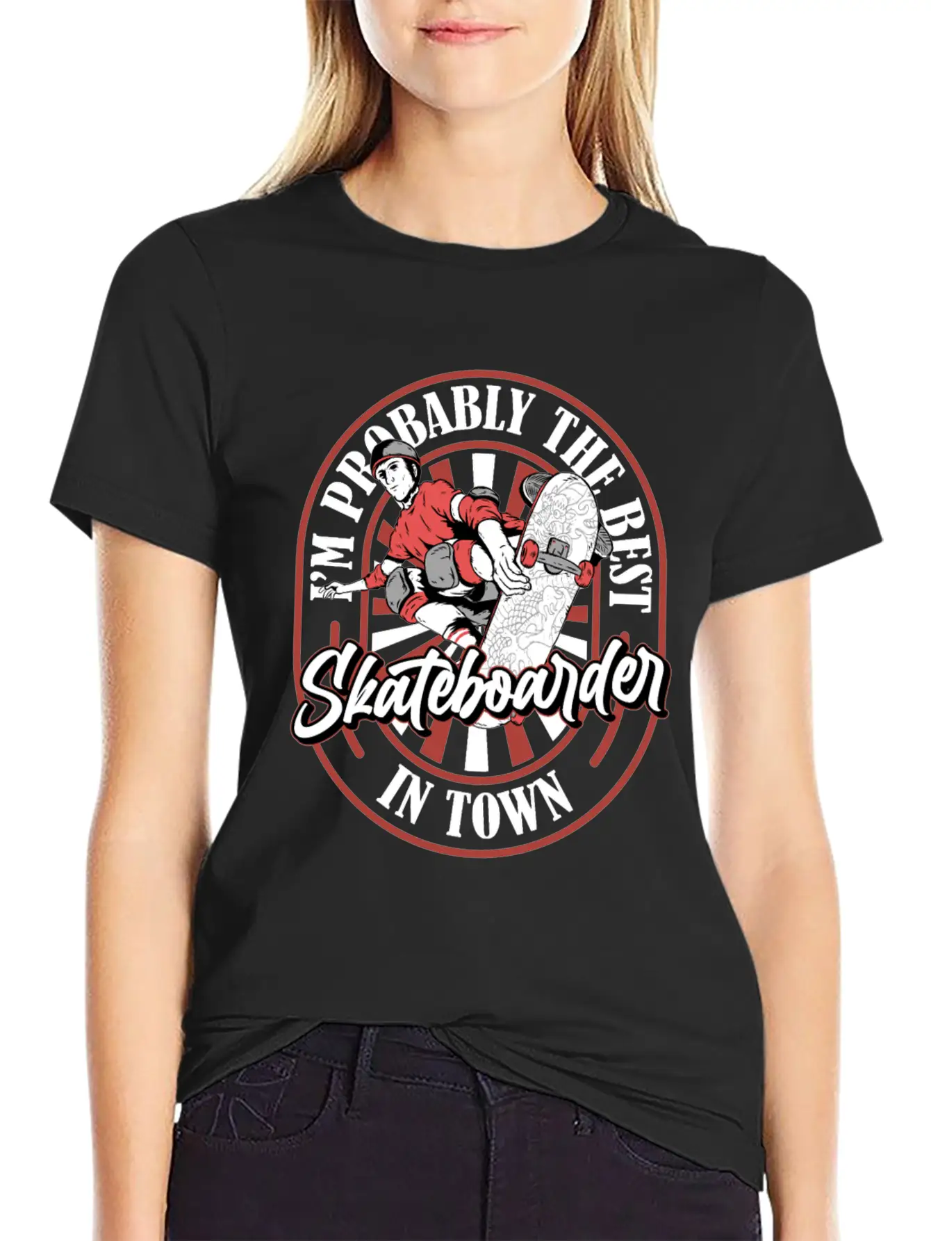 Skateboard Skater Funny Basic Graphic T-Shirt – Daily Comfort In Soft Cotton