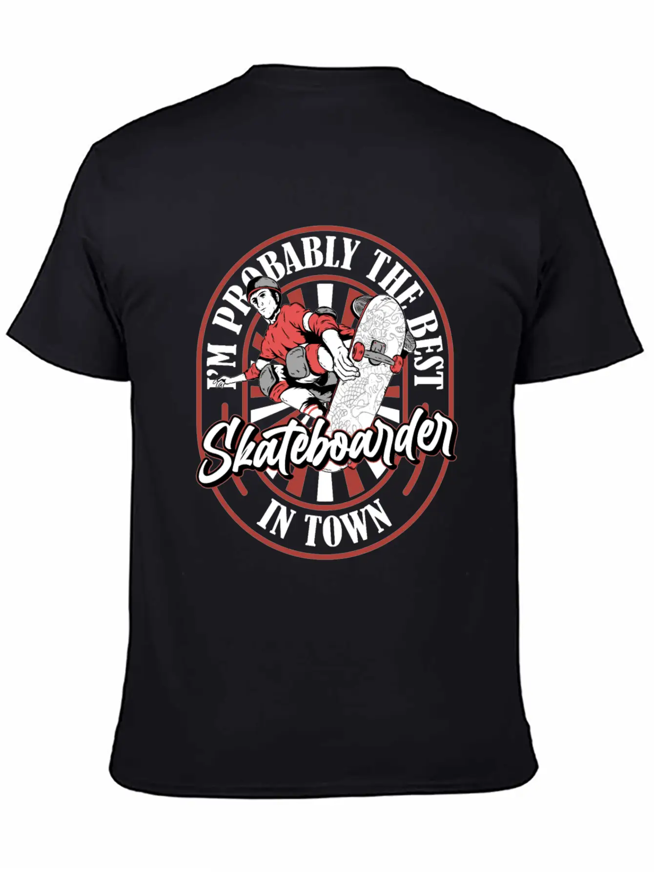 Skateboard Skater Funny Basic Graphic T-Shirt – Daily Comfort In Soft Cotton