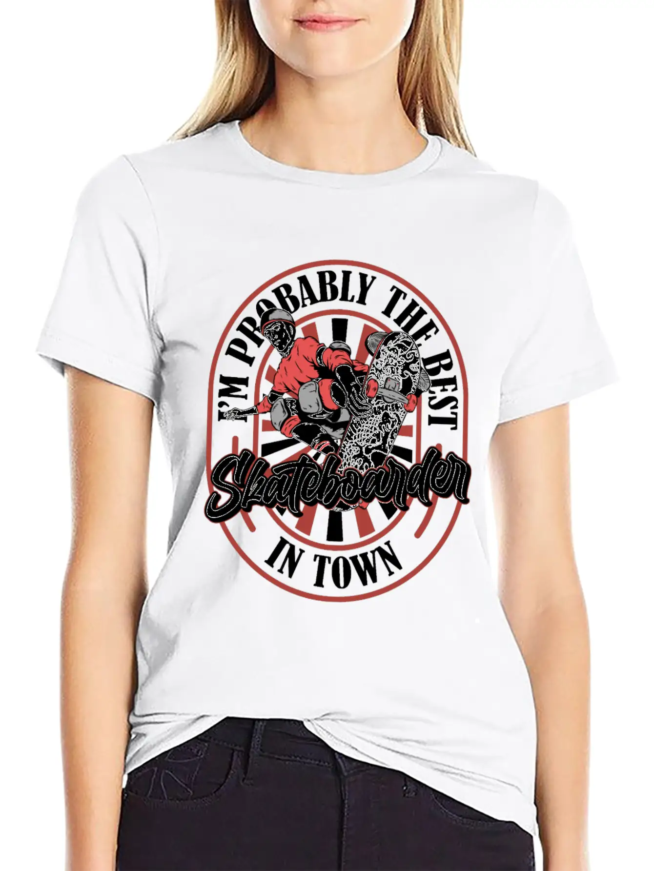 Skateboard Skater Funny Basic Graphic T-Shirt – Daily Comfort In Soft Cotton