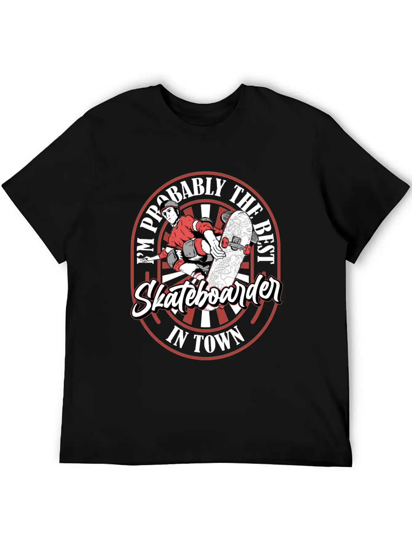 Skateboard Skater Funny Basic Graphic T-Shirt – Daily Comfort In Soft Cotton