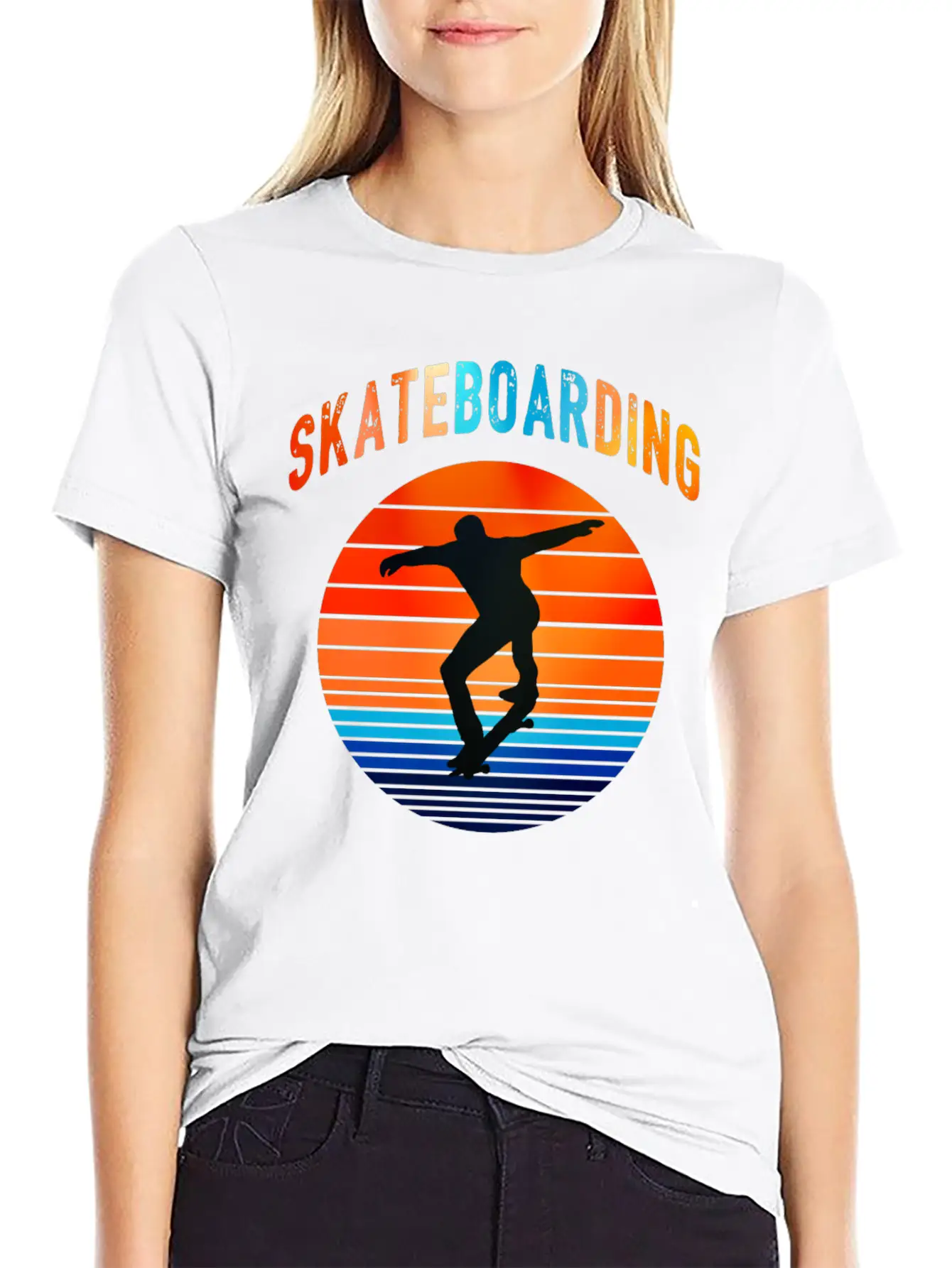 Skateboarding Skater Vintage Gift Skater Unisex Casual T-Shirt – Clean Design For Daily Comfort