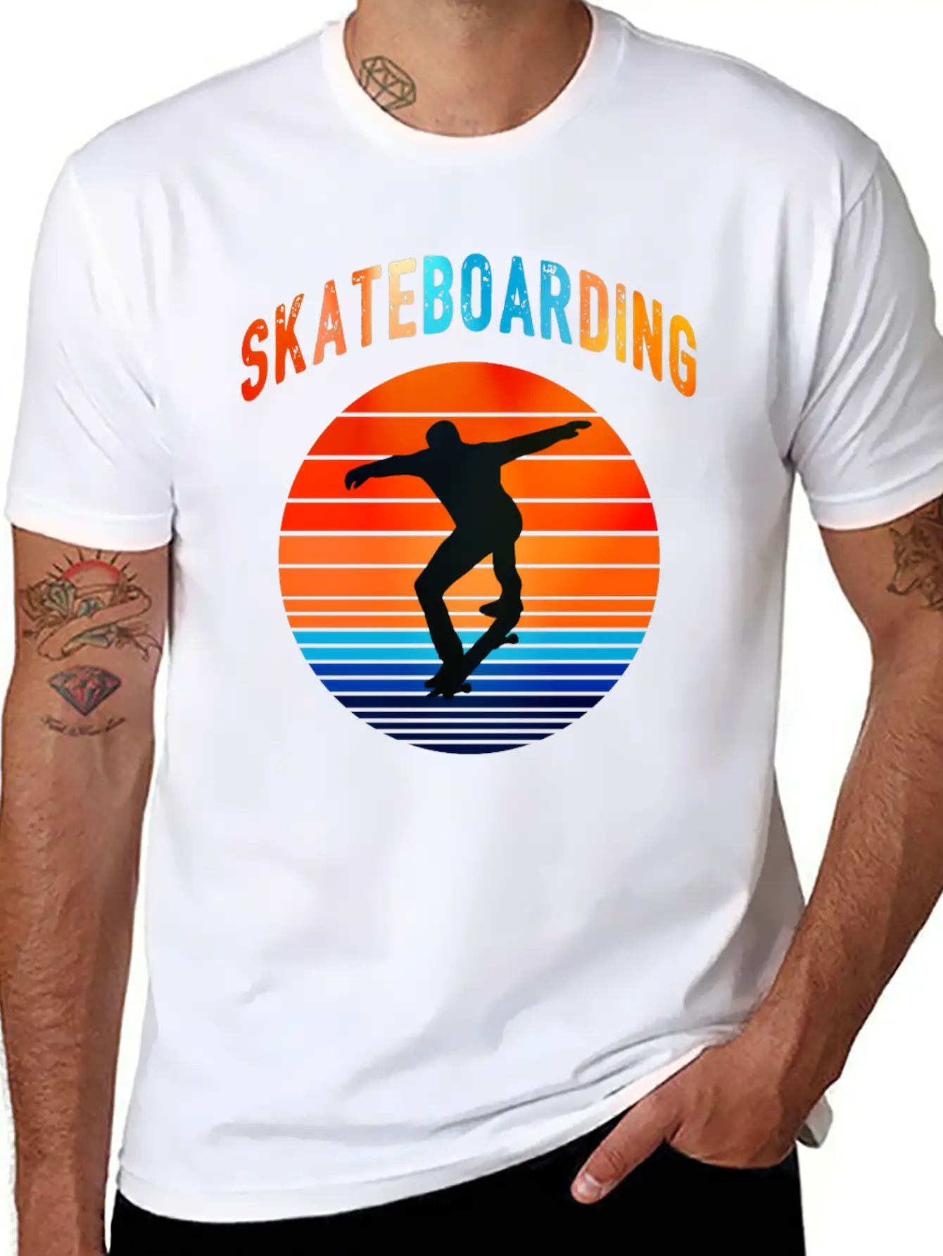 Skateboarding Skater Vintage Gift Skater Unisex Casual T-Shirt – Clean Design For Daily Comfort