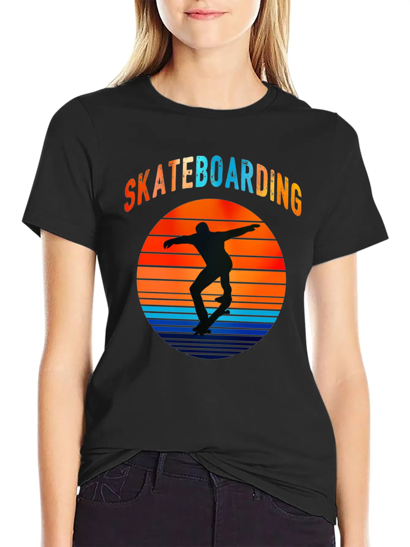 Skateboarding Skater Vintage Gift Skater Unisex Casual T-Shirt – Clean Design For Daily Comfort