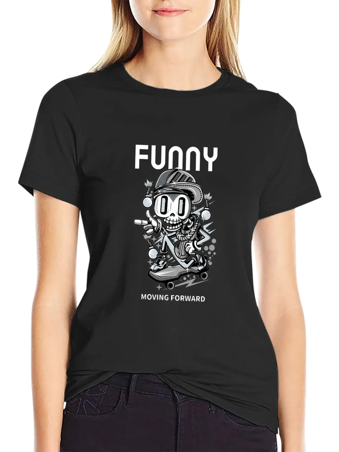 Skater Comfortable Minimalist Graphic Tee – Summer Style Essential