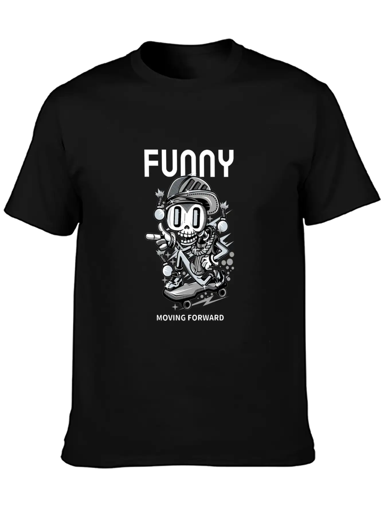Skater Comfortable Minimalist Graphic Tee – Summer Style Essential