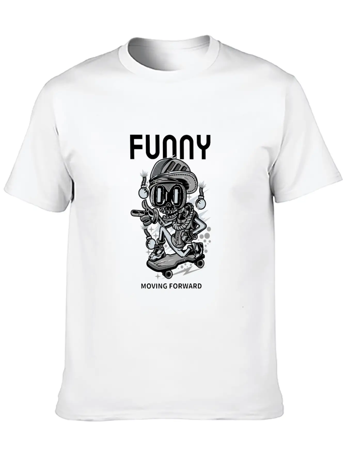 Skater Comfortable Minimalist Graphic Tee – Summer Style Essential