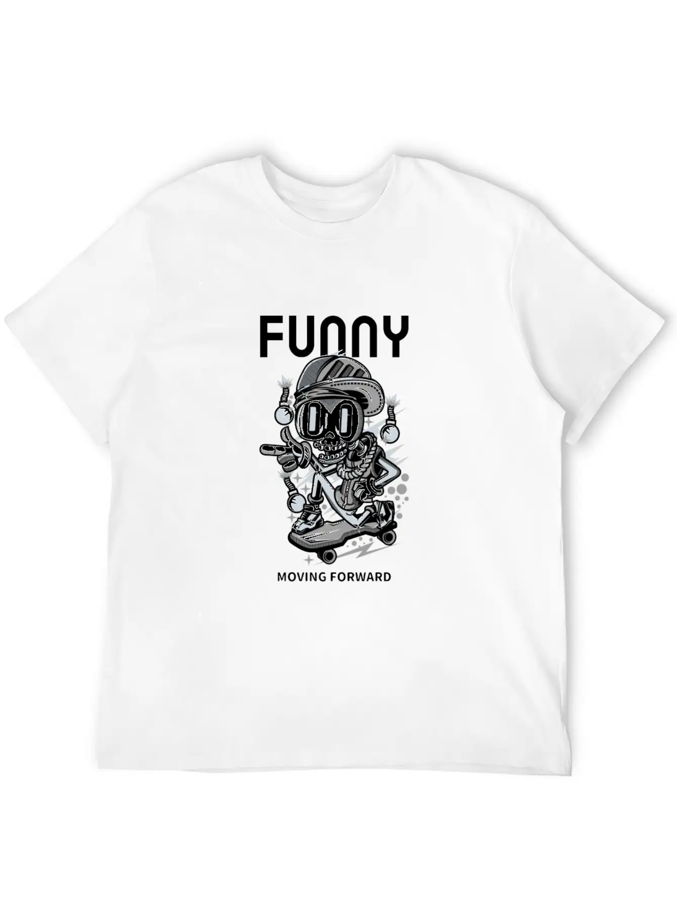 Skater Comfortable Minimalist Graphic Tee – Summer Style Essential