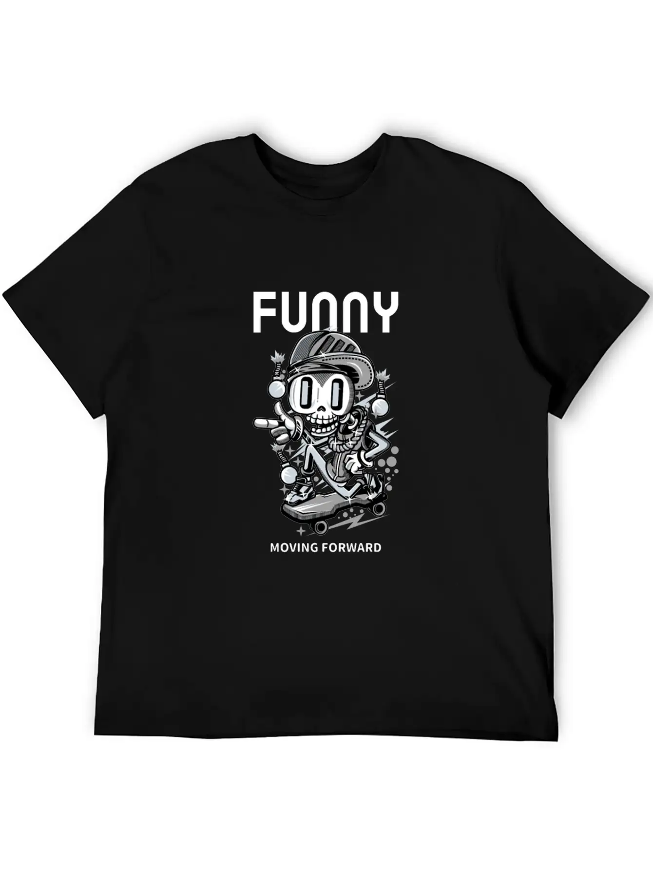Skater Comfortable Minimalist Graphic Tee – Summer Style Essential
